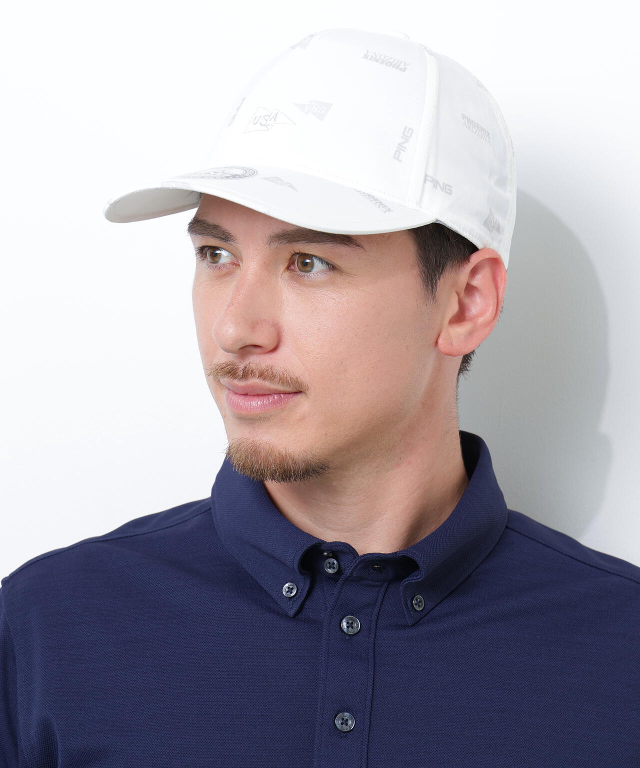 【PING APPAREL】USA FLAG総柄プリントキャップ <NATIVE>(UNISEX)