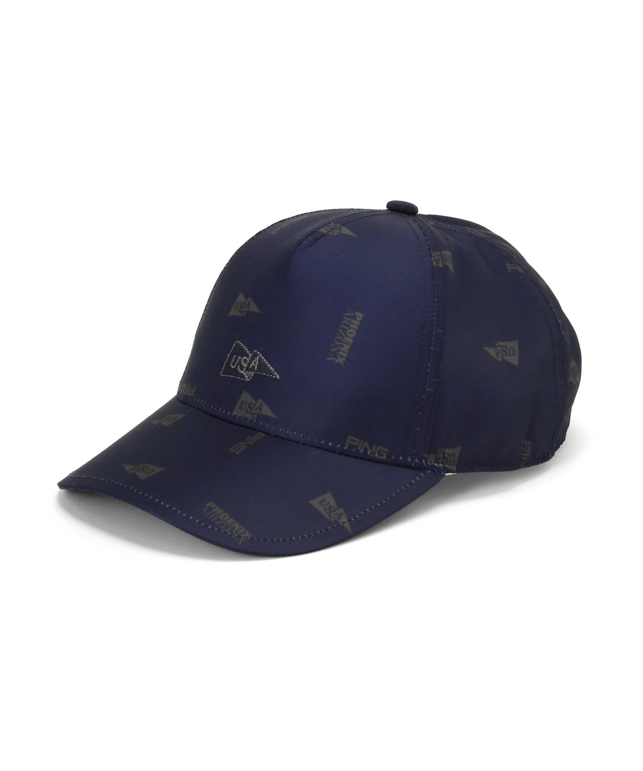 【PING APPAREL】USA FLAG総柄プリントキャップ <NATIVE>(UNISEX)