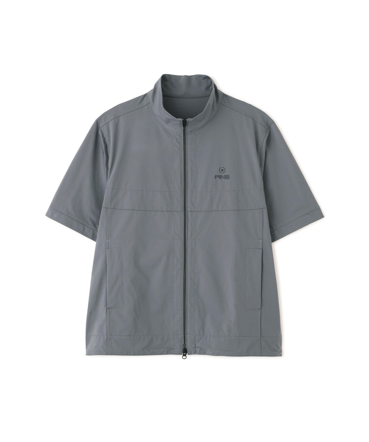 【PING APPAREL】ストレッチハイゲージ天竺2WAYスタンドフルジップブルゾン (MENS)