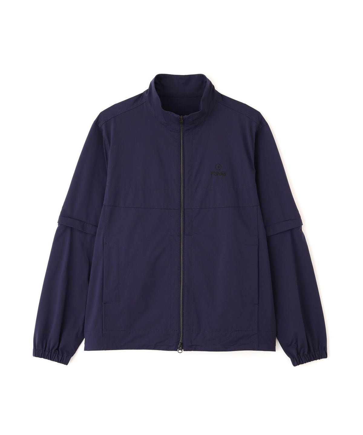 【PING APPAREL】ストレッチハイゲージ天竺2WAYスタンドフルジップブルゾン (MENS)