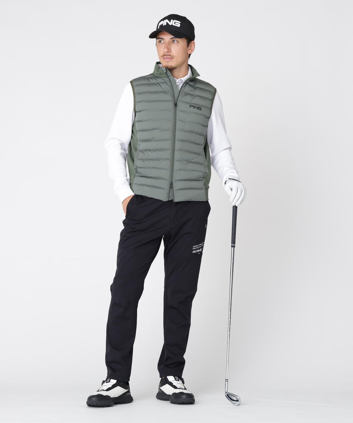 180cm C:96 W:80 H:93 着用サイズ:L