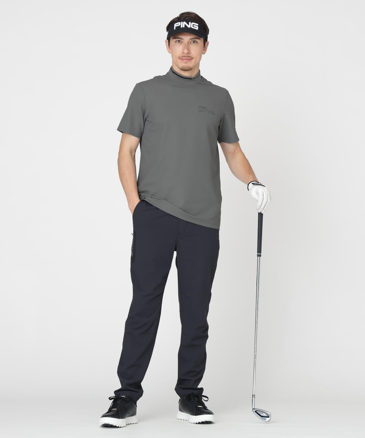 【PING APPAREL】ミニリップストップテーパードパンツ (MENS)