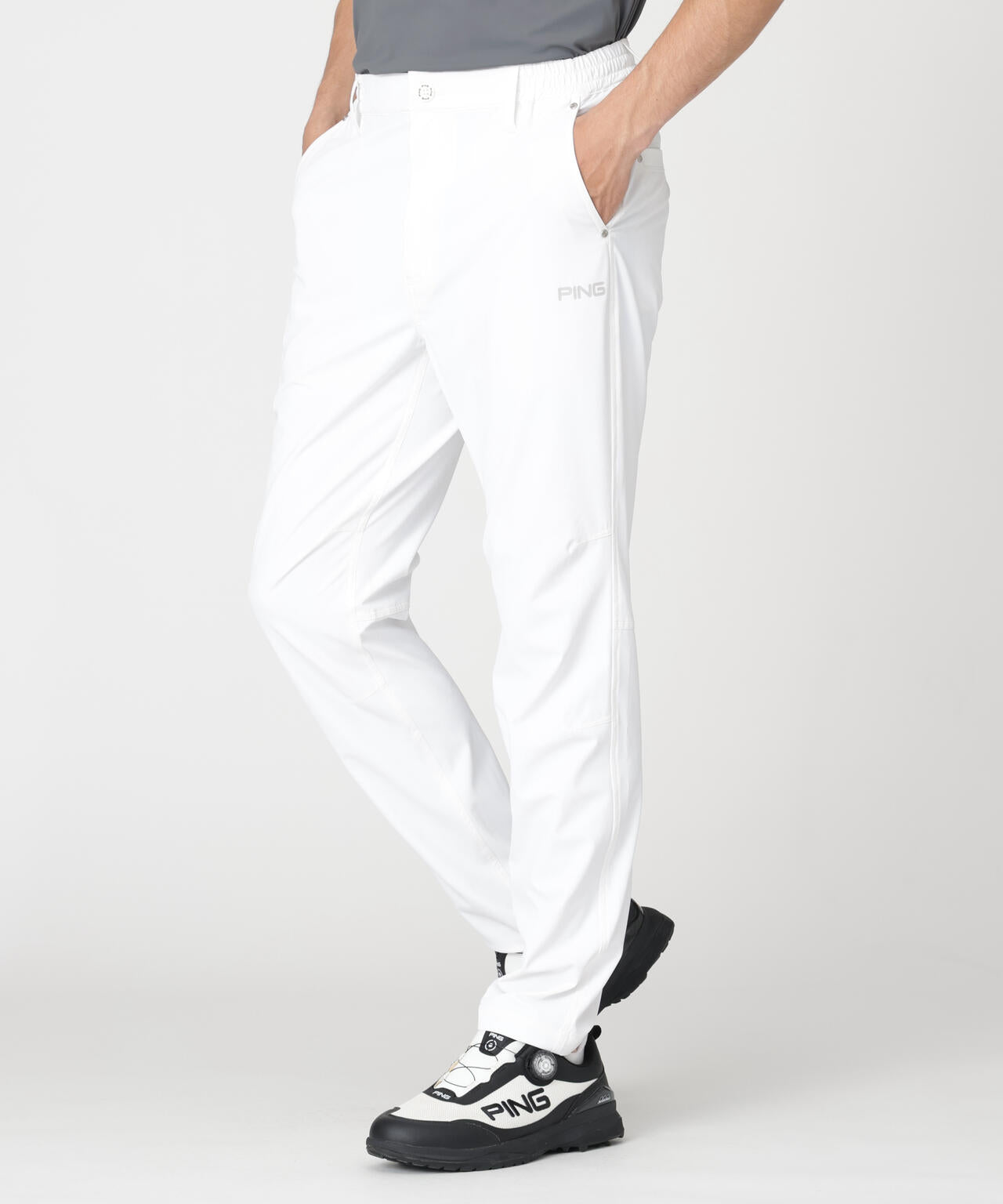 【PING APPAREL】ミニリップストップテーパードパンツ (MENS)