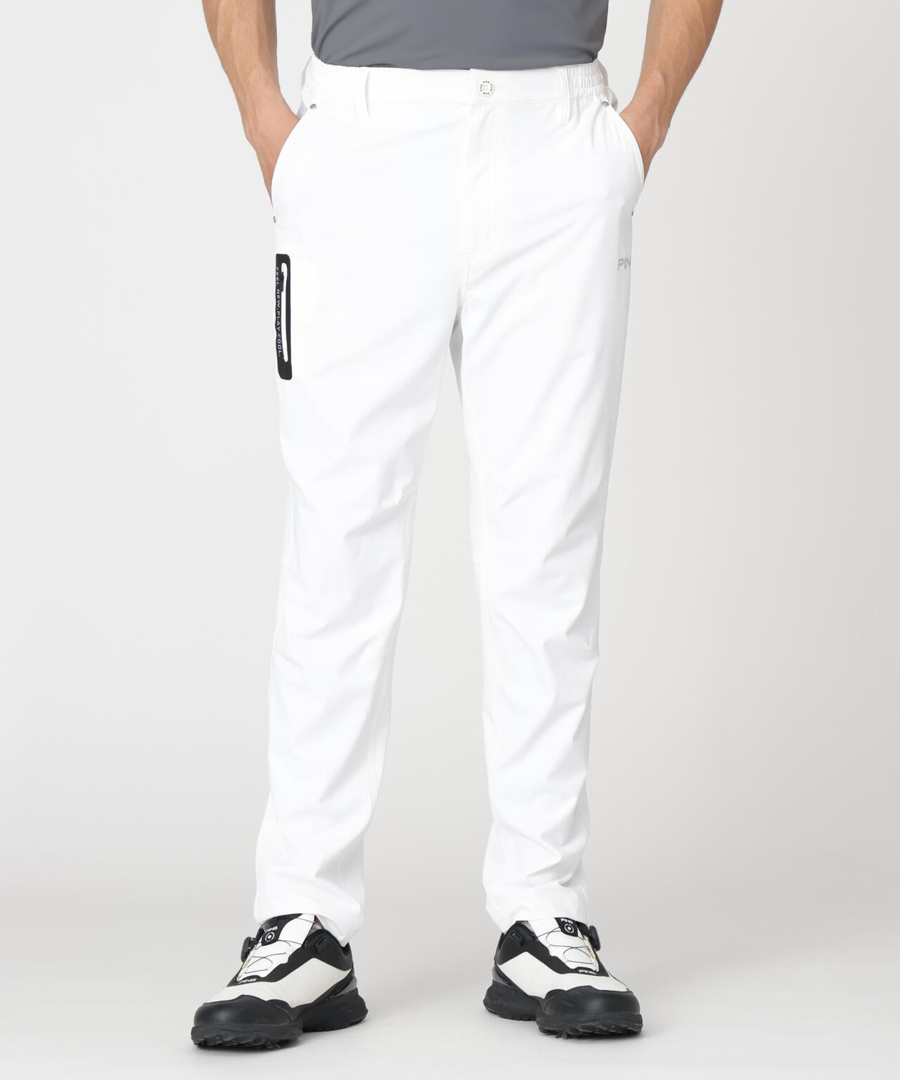 【PING APPAREL】ミニリップストップテーパードパンツ (MENS)