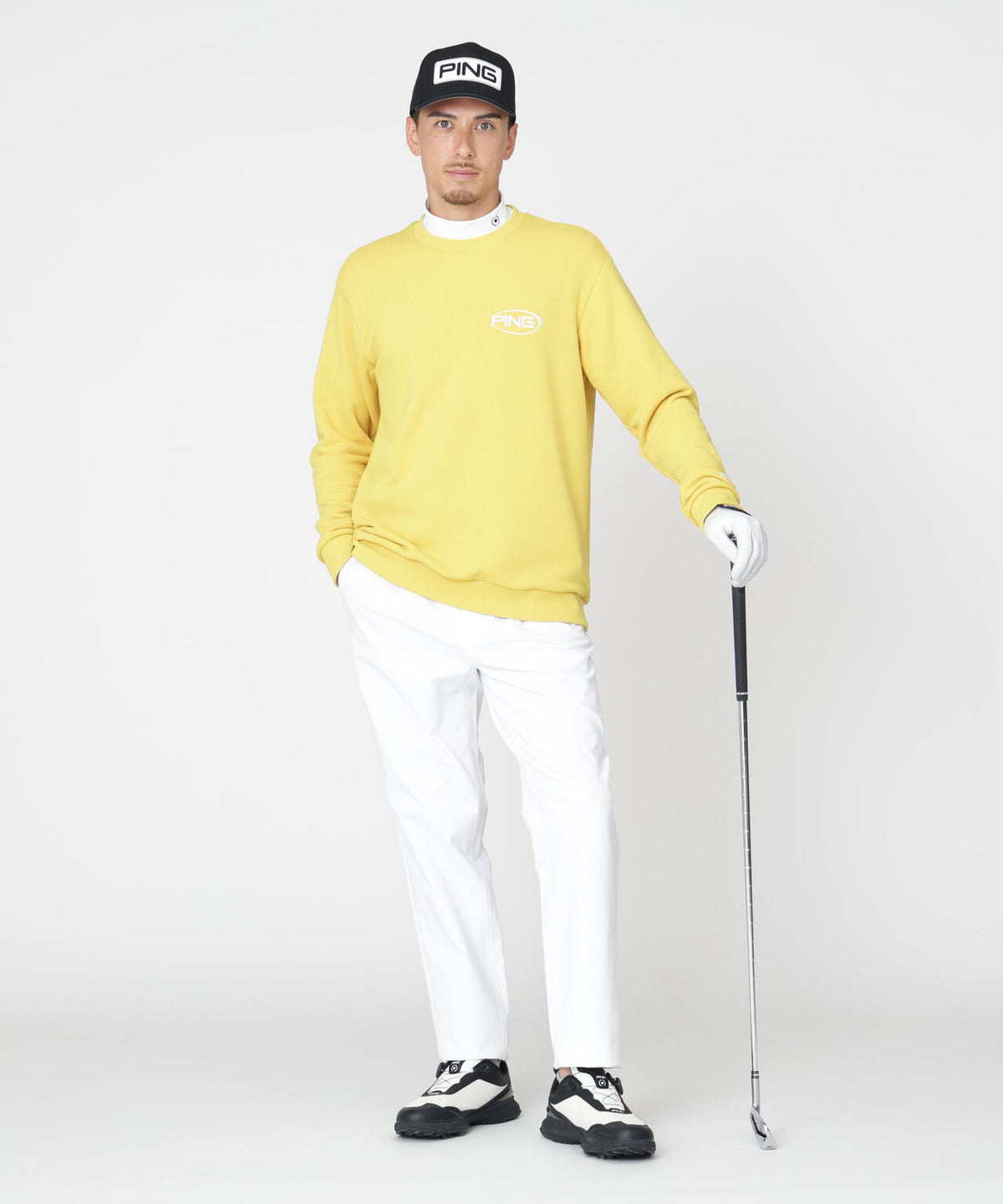 【PING APPAREL】全方向ストレッチ チノテーパードパンツ (MENS)