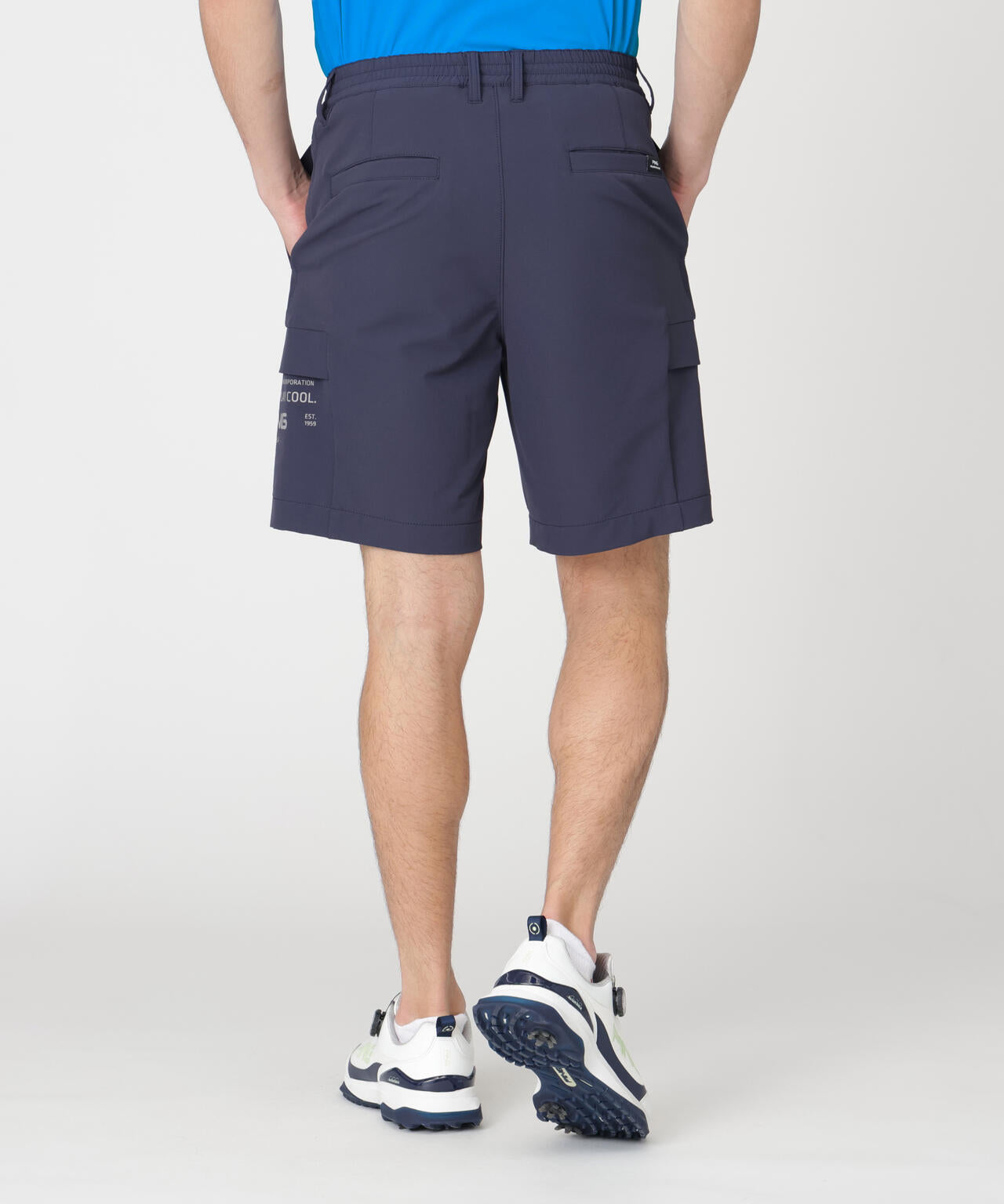 【PING APPAREL】ダブルストレッチフラップショートパンツ (MENS)