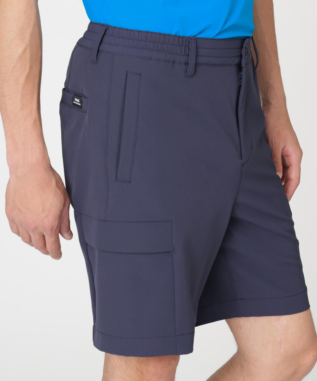 【PING APPAREL】ダブルストレッチフラップショートパンツ (MENS)
