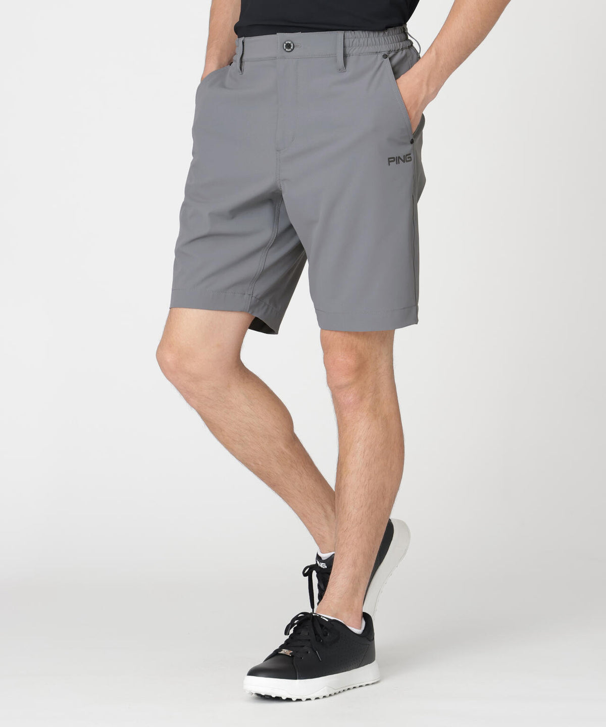 【PING APPAREL】【UVカット・撥水】全方向ストレッチミニリップストップショートパンツ (MENS)
