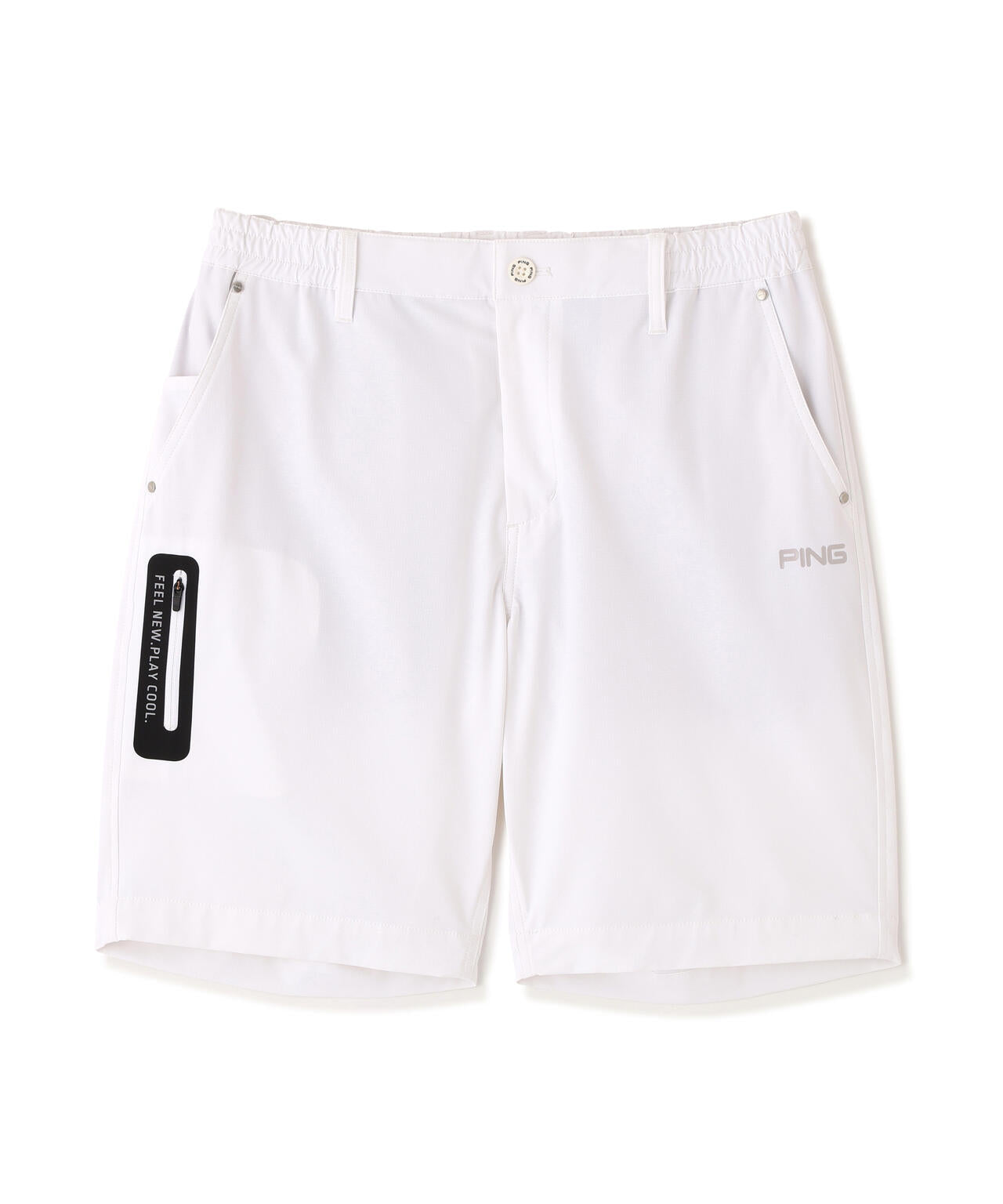 【PING APPAREL】【UVカット・撥水】全方向ストレッチミニリップストップショートパンツ (MENS)