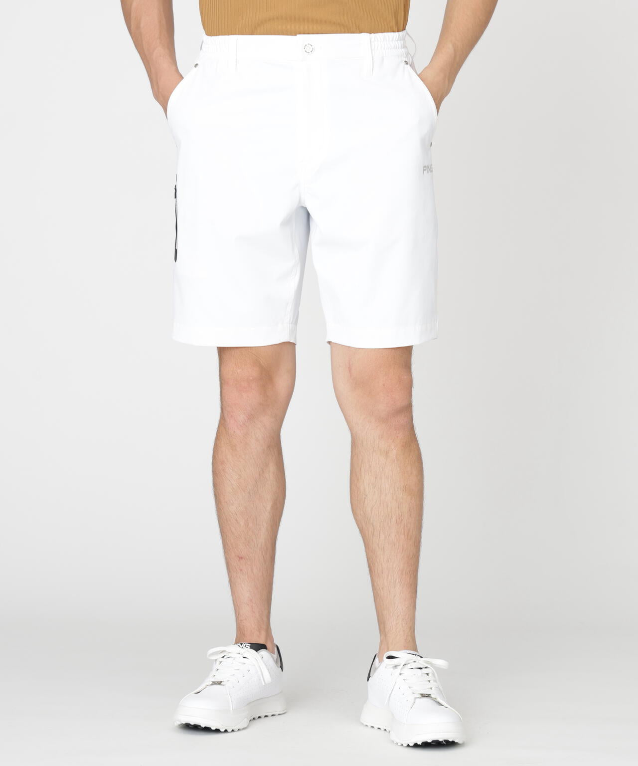 【PING APPAREL】【UVカット・撥水】全方向ストレッチミニリップストップショートパンツ (MENS)