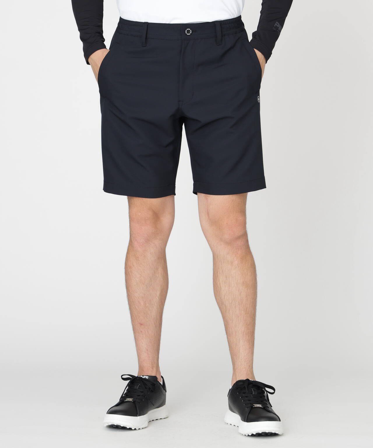 【PING APPAREL】全方向ストレッチ裏グリッドナイロンショートパンツ (MENS)