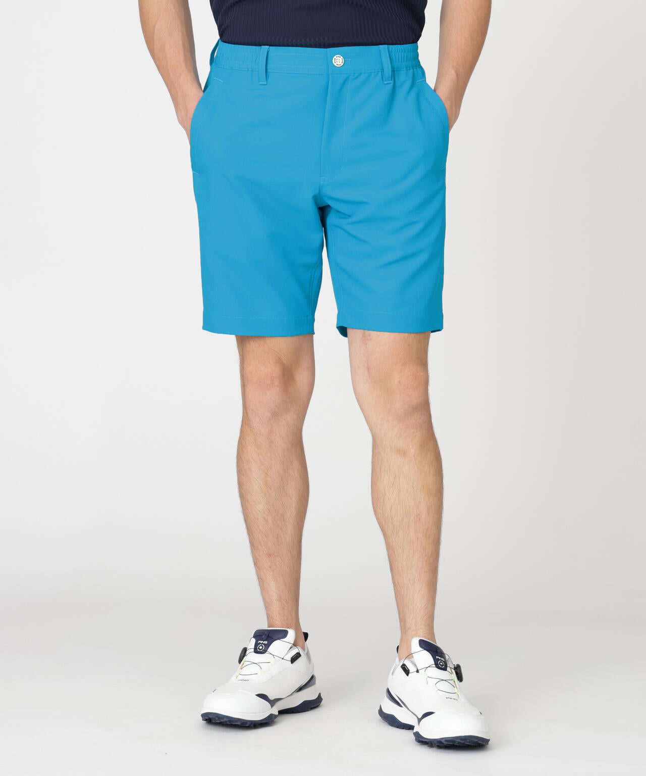 【PING APPAREL】全方向ストレッチ裏グリッドナイロンショートパンツ (MENS)