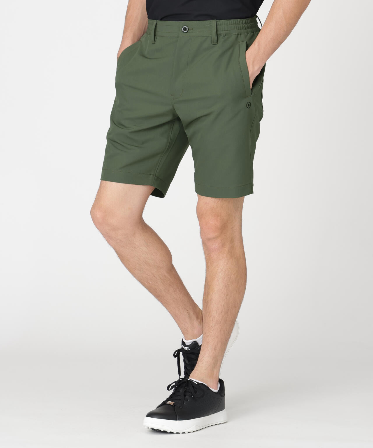 【PING APPAREL】全方向ストレッチ裏グリッドナイロンショートパンツ (MENS)