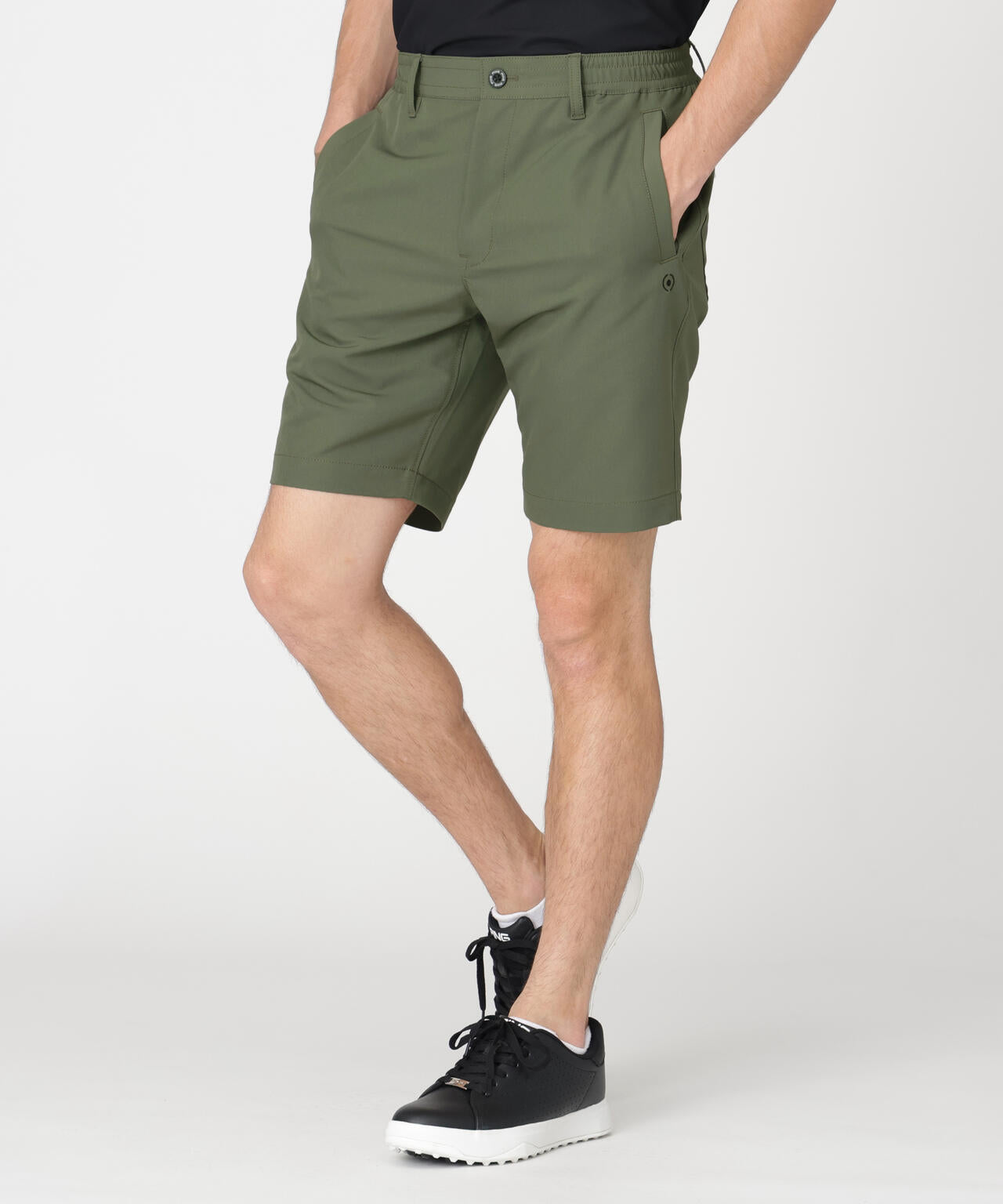 【PING APPAREL】全方向ストレッチ裏グリッドナイロンショートパンツ (MENS)
