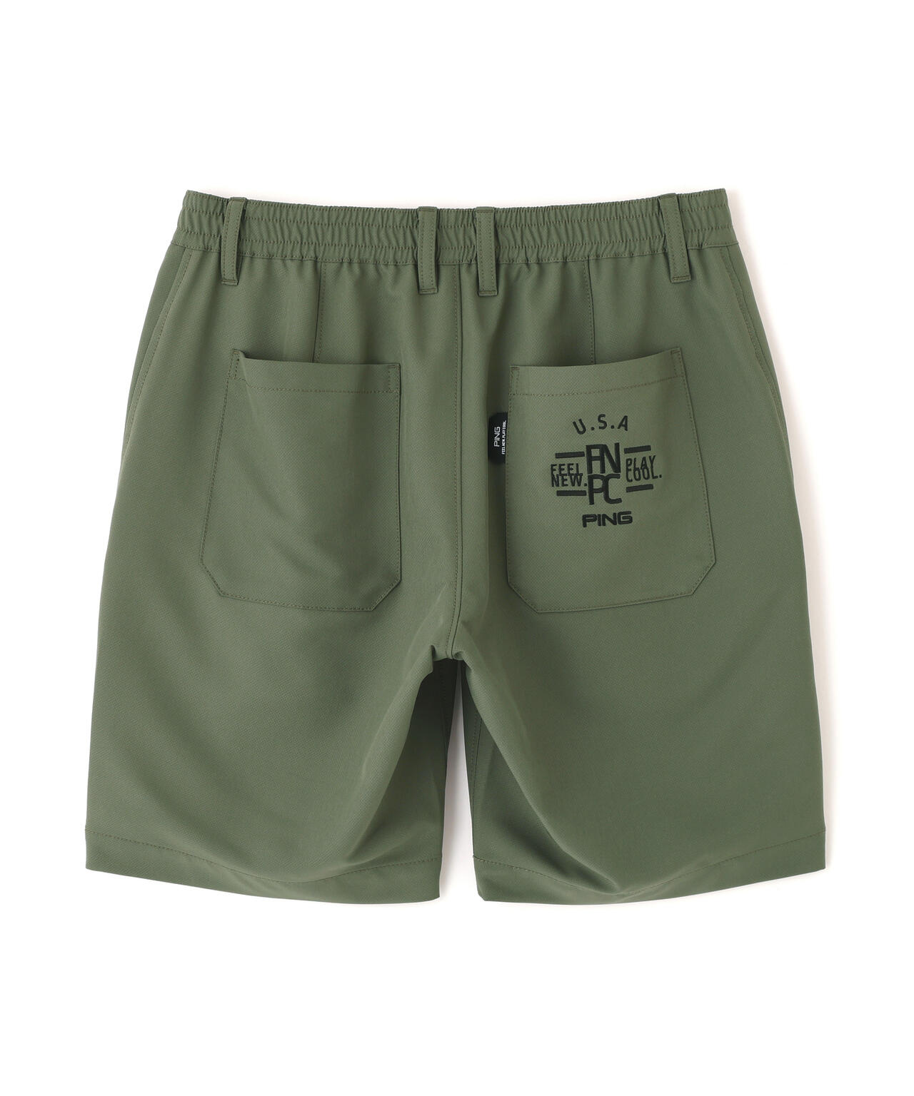 【PING APPAREL】全方向ストレッチ裏グリッドナイロンショートパンツ (MENS)