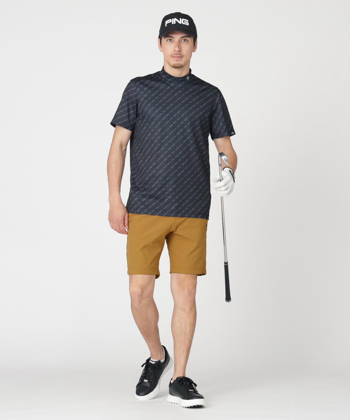 【PING APPAREL】全方向ストレッチシアサッカーショートパンツ (MENS)