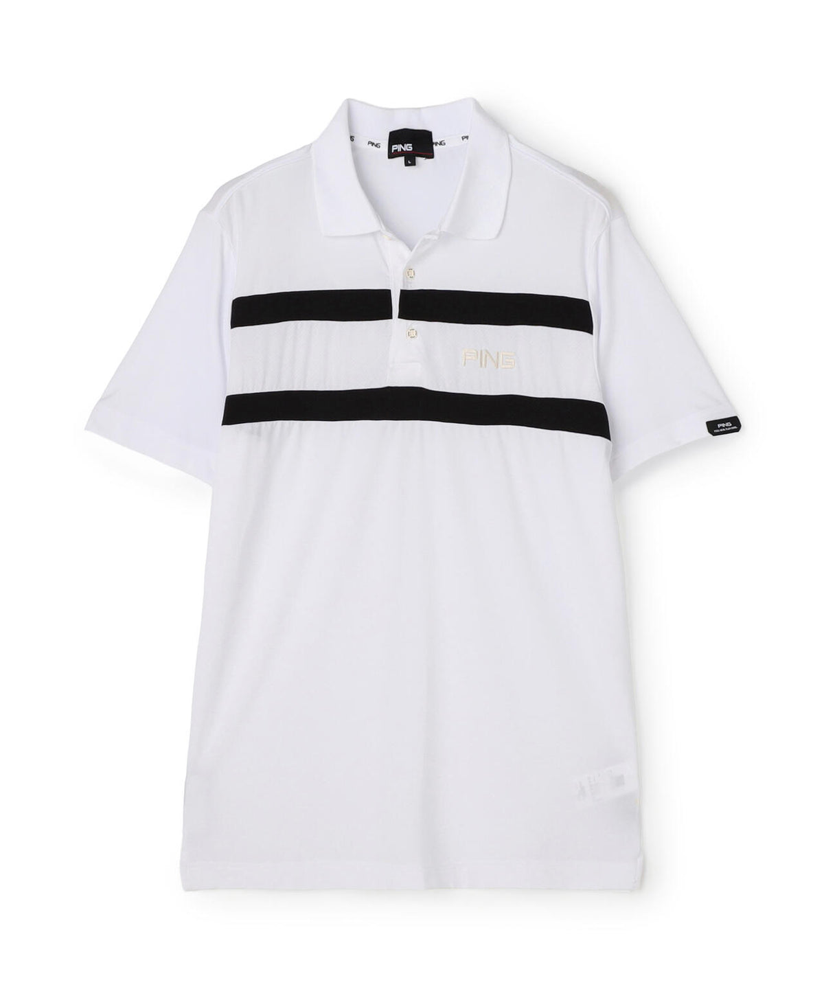 【PING APPAREL】ナイロンサッカー半袖ポロシャツ (MENS)
