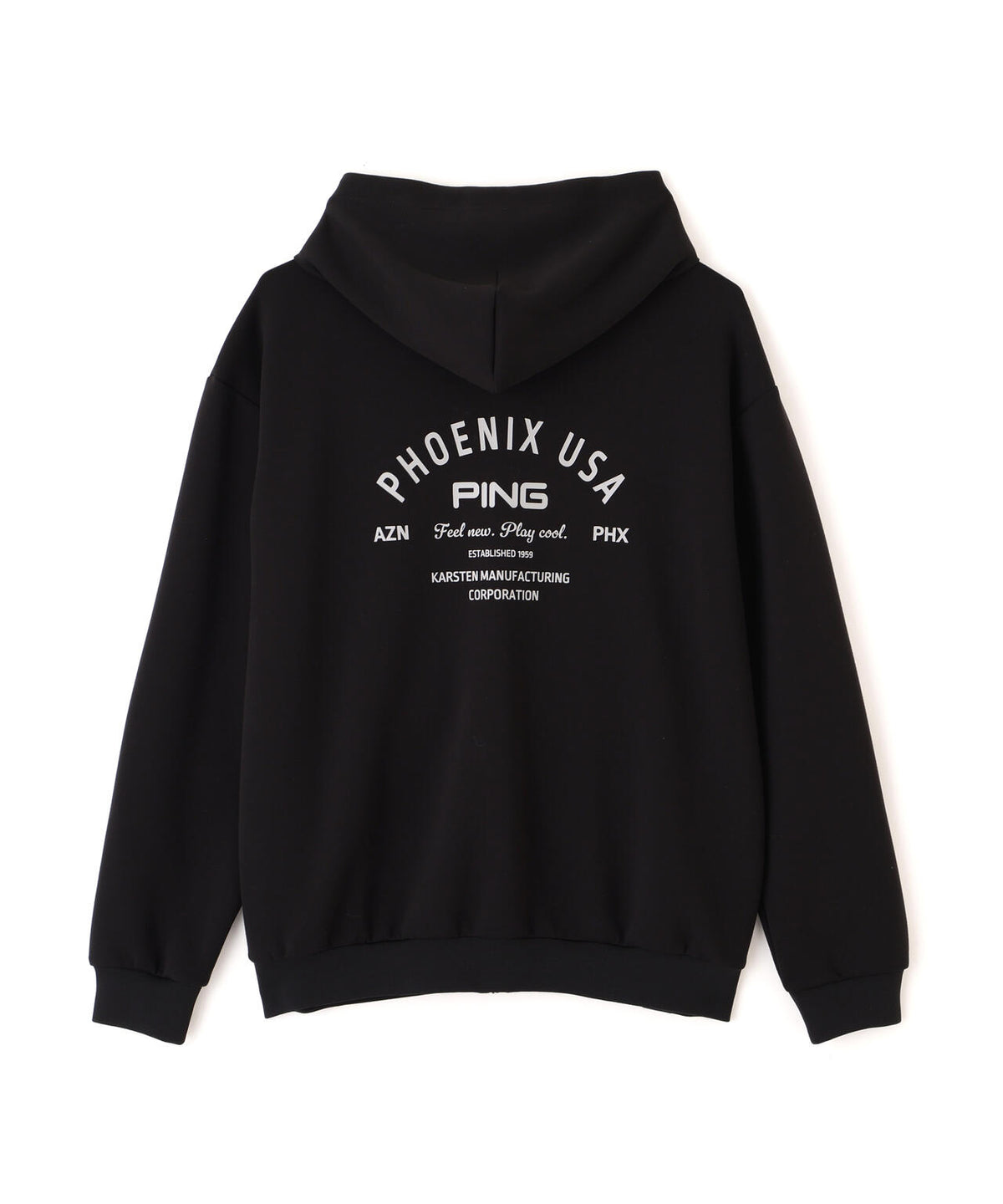 【PING APPAREL】全方向ストレッチダンボールニットフルジップフーディー (MENS)