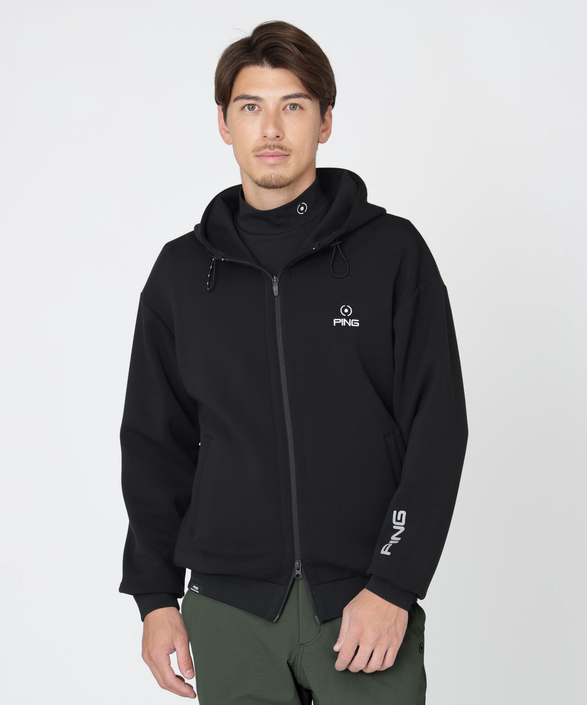 【PING APPAREL】全方向ストレッチダンボールニットフルジップフーディー (MENS)