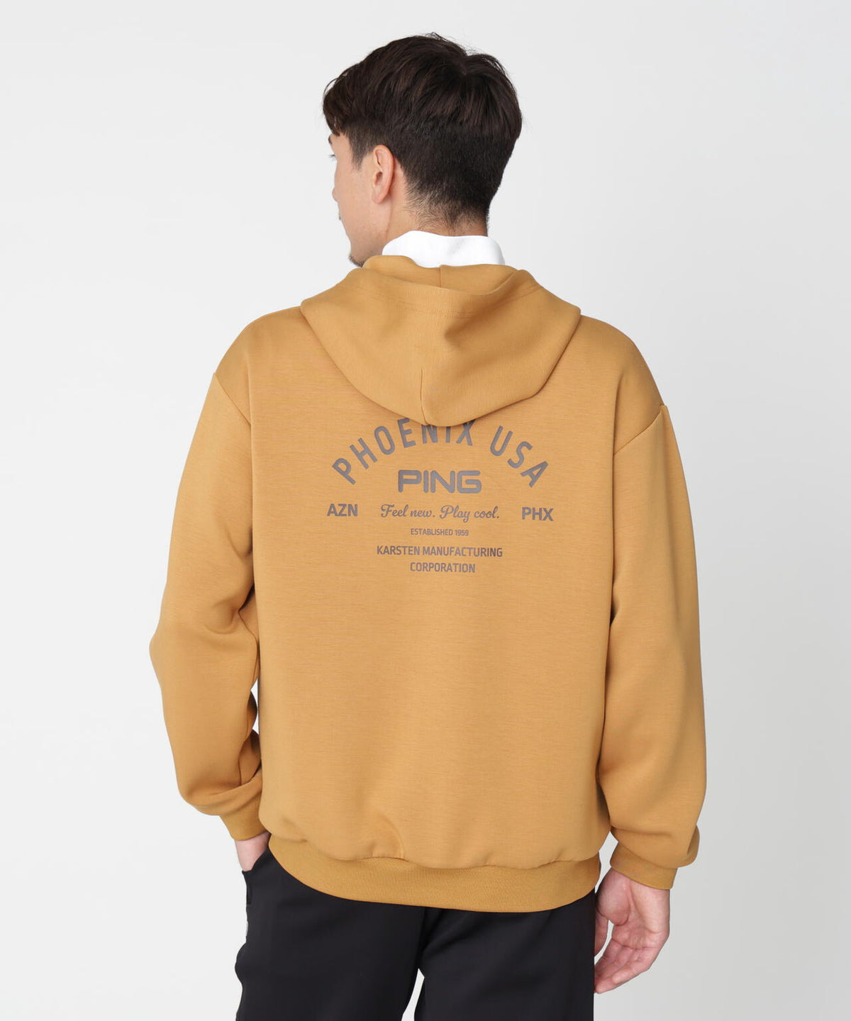 【PING APPAREL】全方向ストレッチダンボールニットフルジップフーディー (MENS)