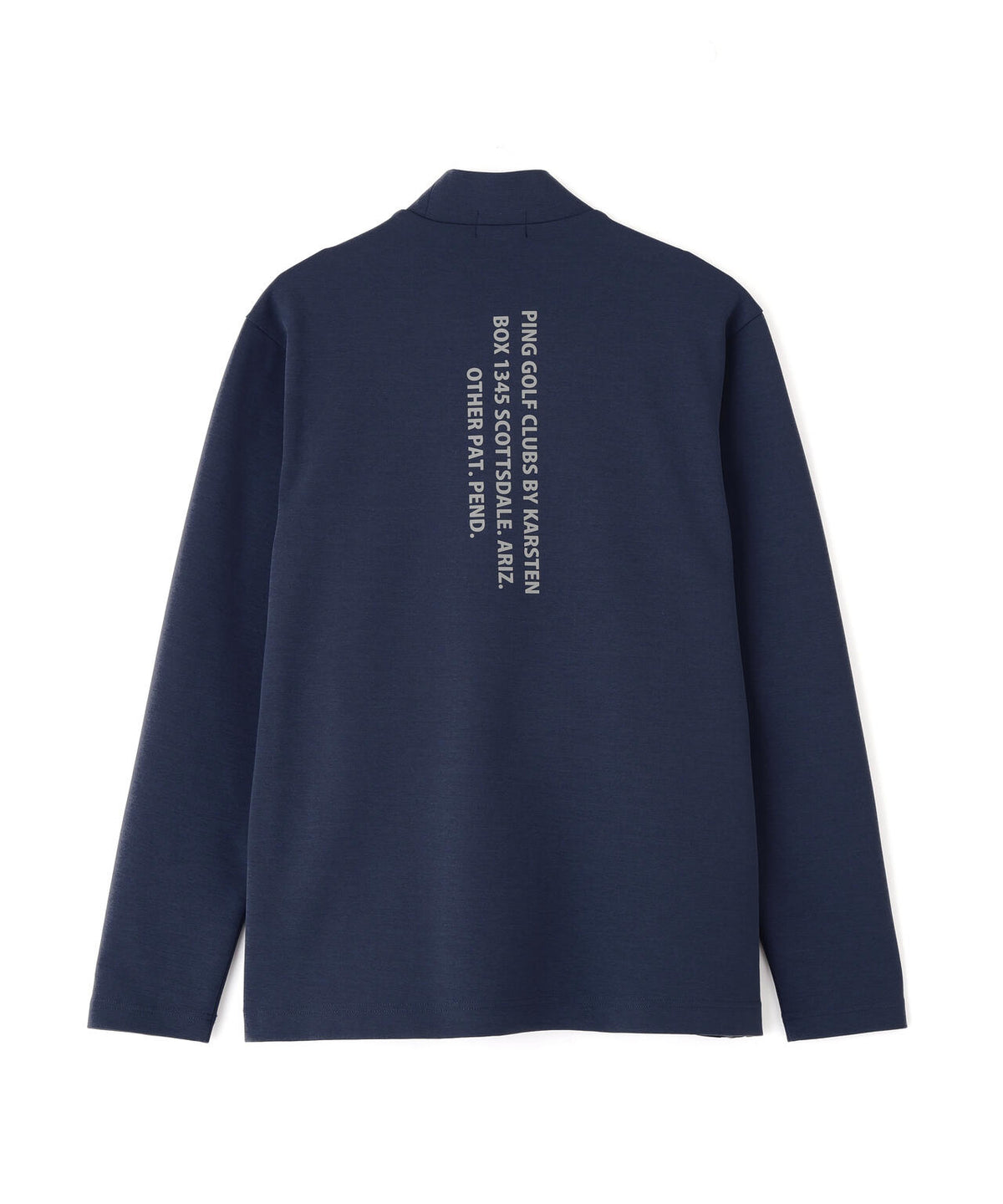 【PING APPAREL】ANSERプリントストレッチダンボール長袖ハイネックシャツ (MENS)