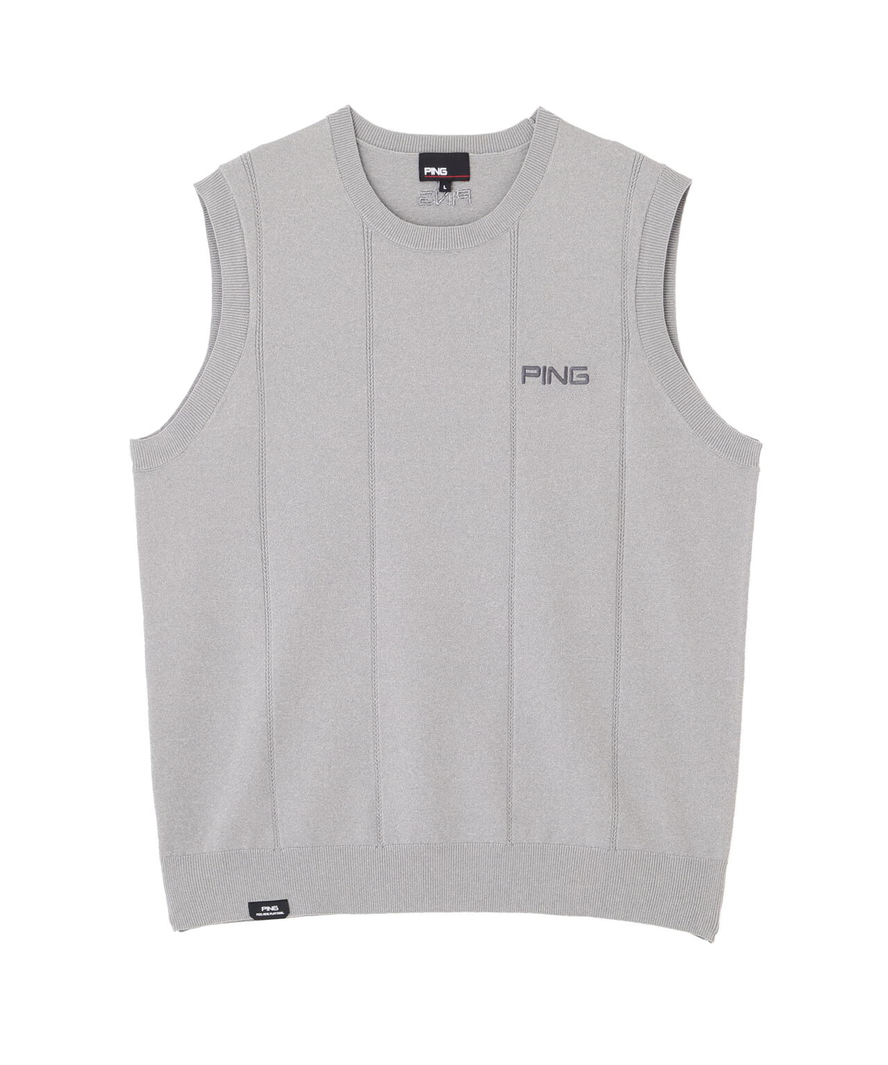 【PING APPAREL】クルーネックニットベスト (MENS)