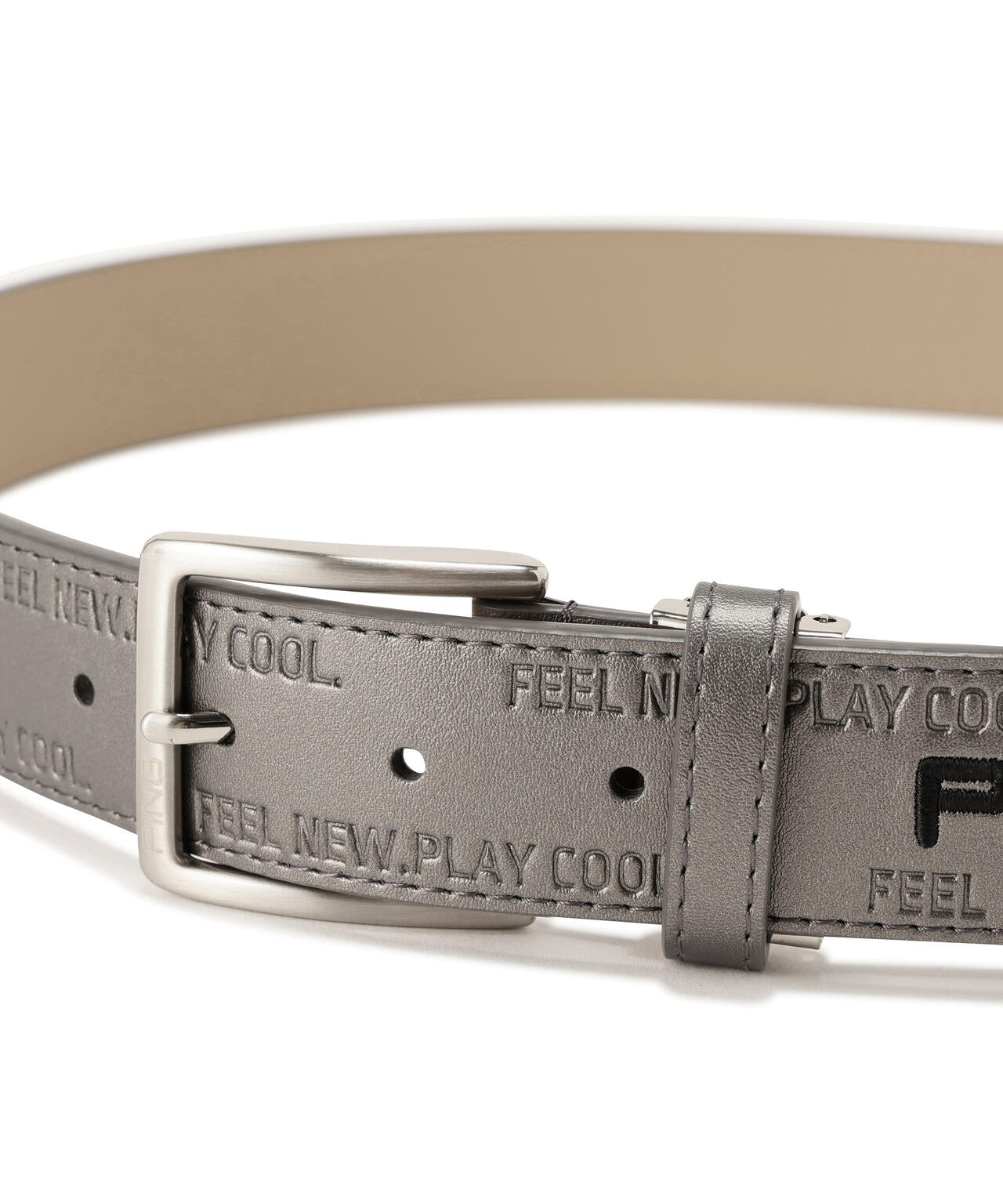【PING APPAREL】FEEL NEW.PLAY COOL.エンボスロゴベルト (MENS)