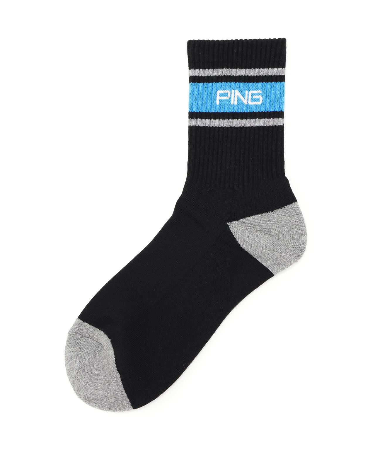 【PING APPAREL】ライン入りミドルソックス (MENS)