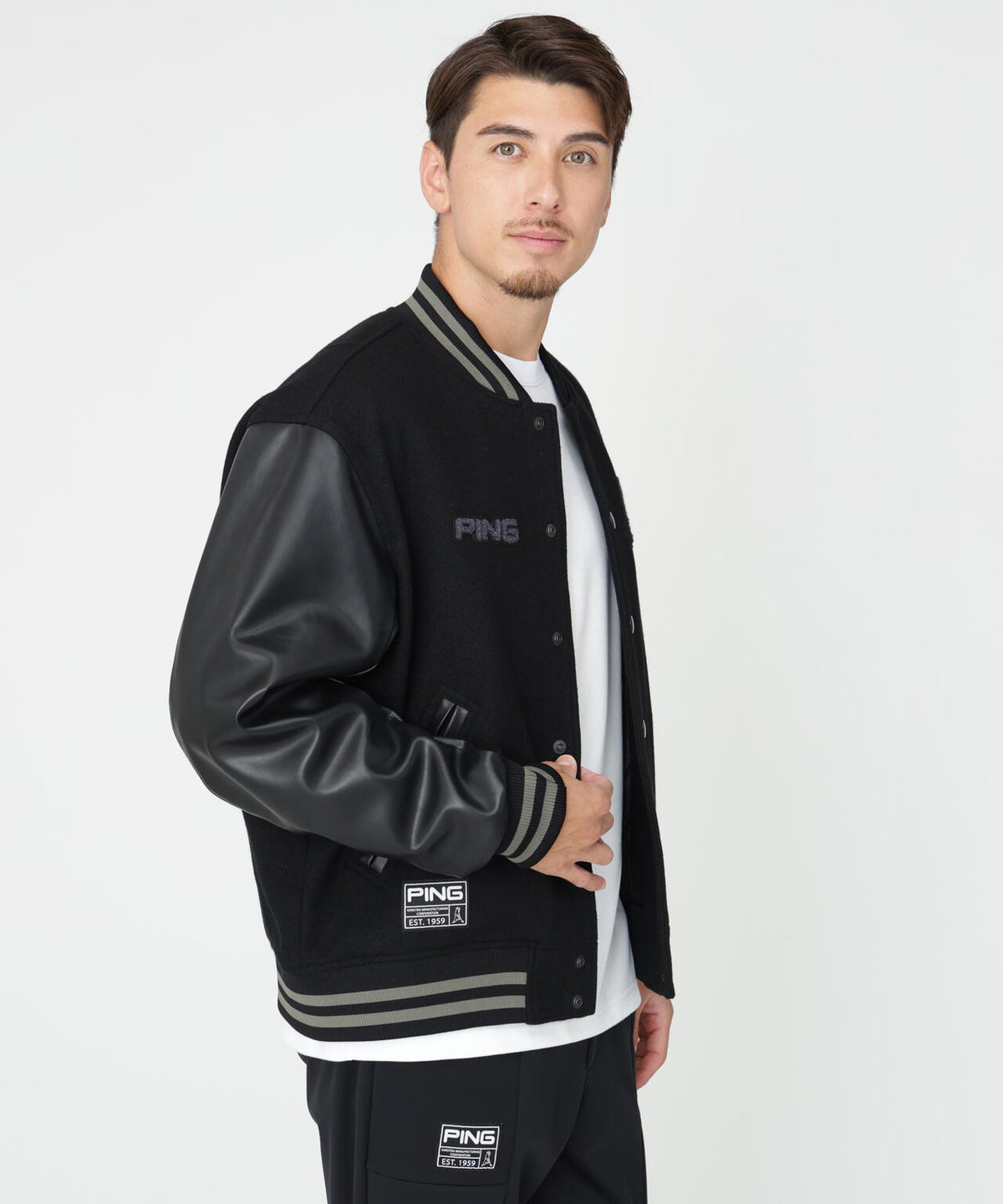 180cm C:96 W:80 H:93 着用サイズ:L