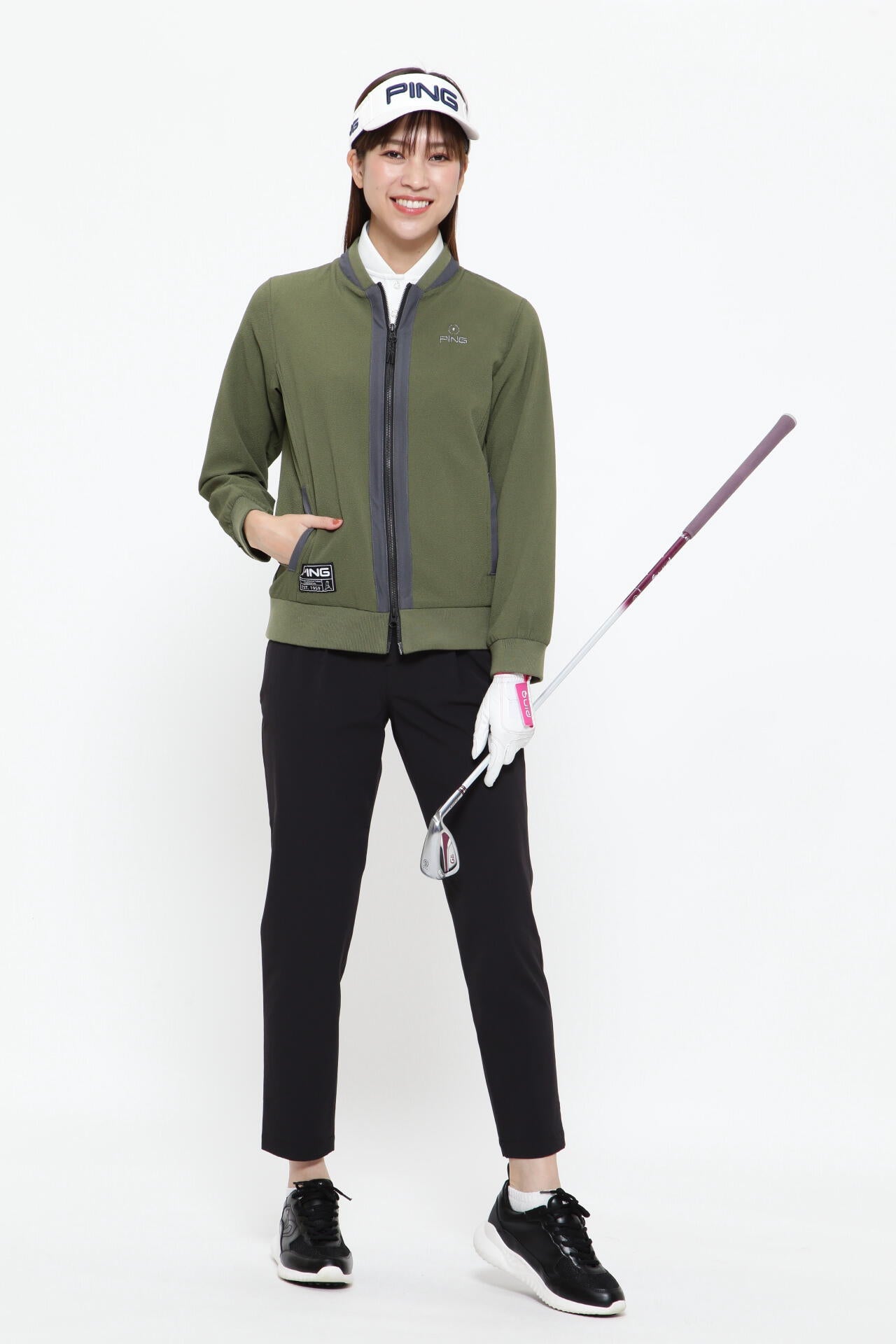 【PING APPAREL】クールマックスエコドビーブルゾン <GOLD> (LADIES)