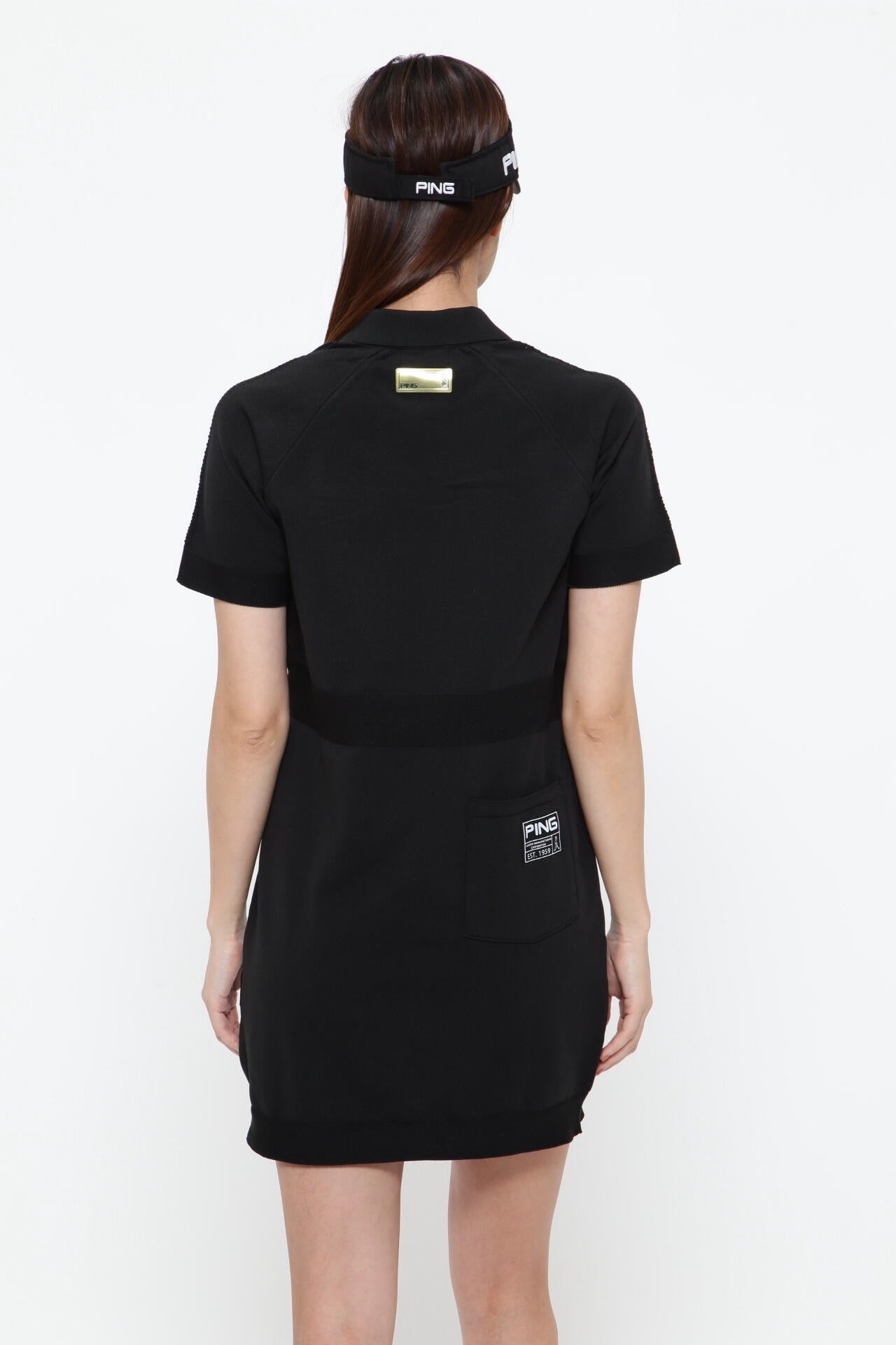 【PING APPAREL】ホールガーメントニットポロワンピース <GOLD> (LADIES)