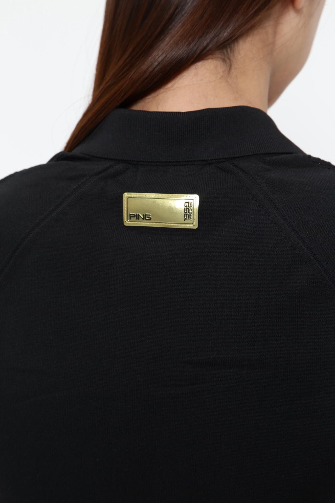 【PING APPAREL】ホールガーメントニットポロワンピース <GOLD> (LADIES)