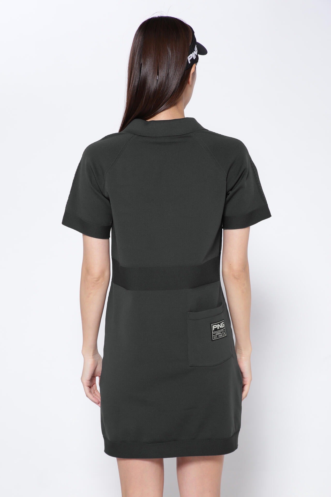 【PING APPAREL】ホールガーメントニットポロワンピース <GOLD> (LADIES)