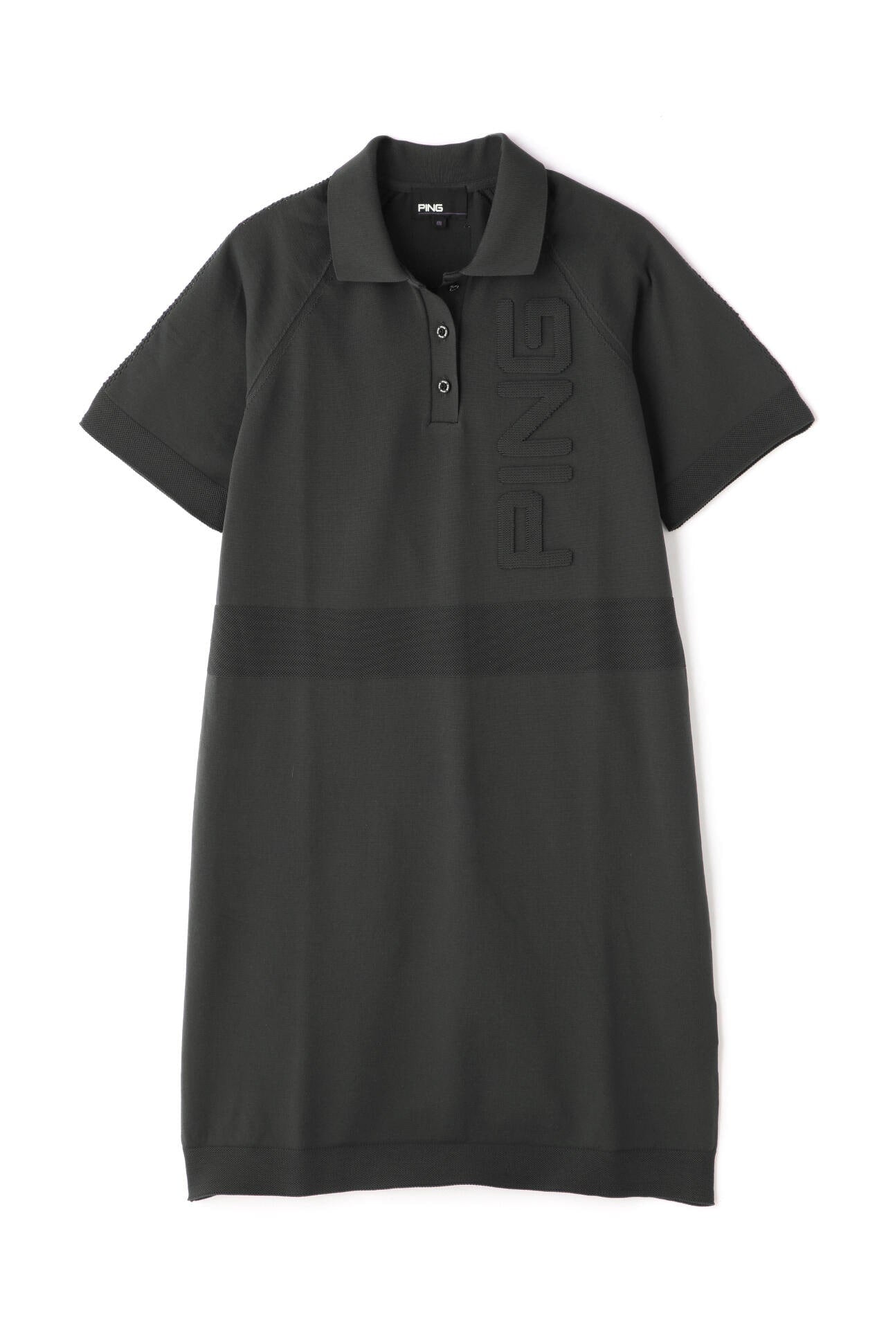【PING APPAREL】ホールガーメントニットポロワンピース <GOLD> (LADIES)