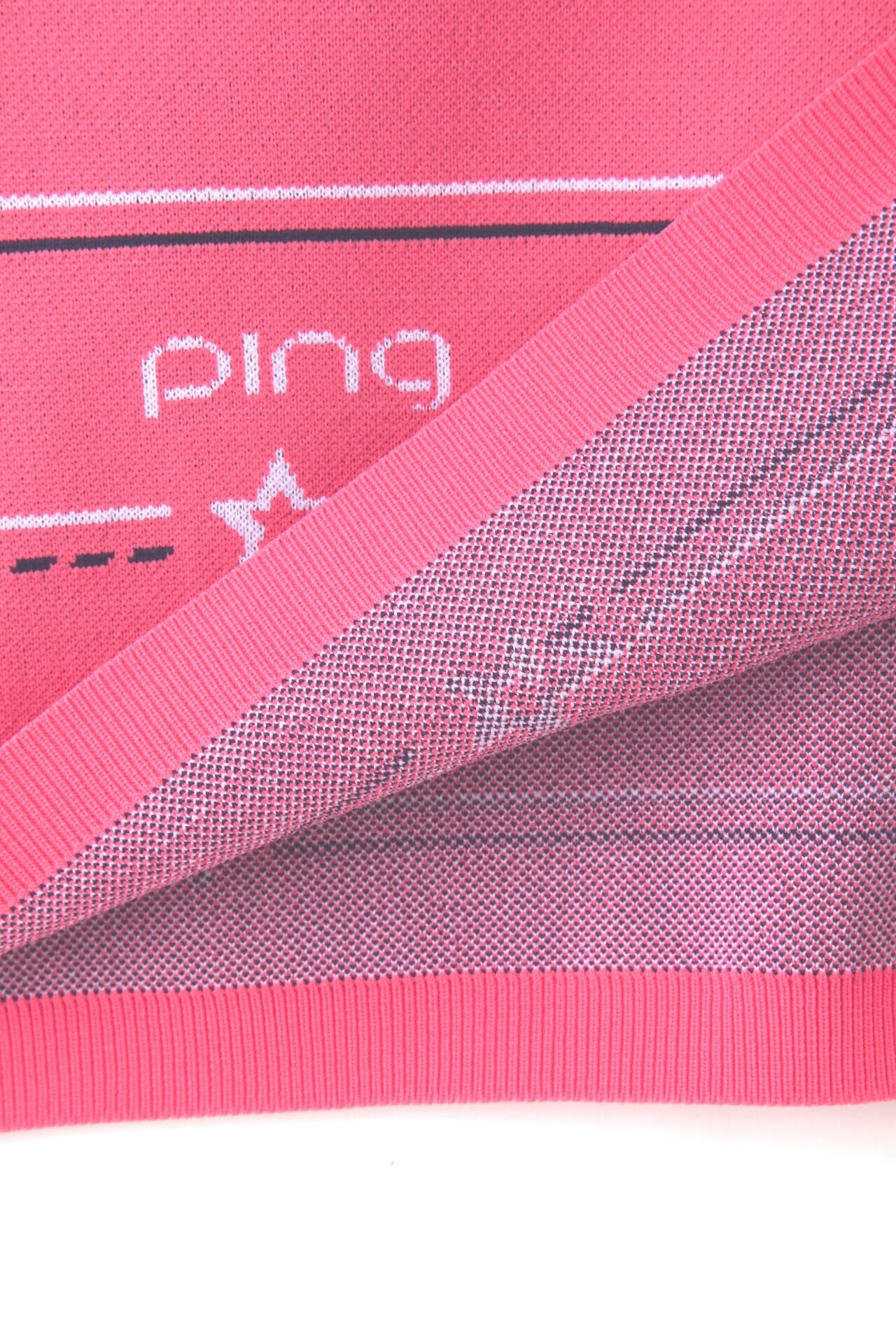 【PING APPAREL】アリゾナボーダージャガードモックネックニットワンピース <NATIVE> (LADIES)