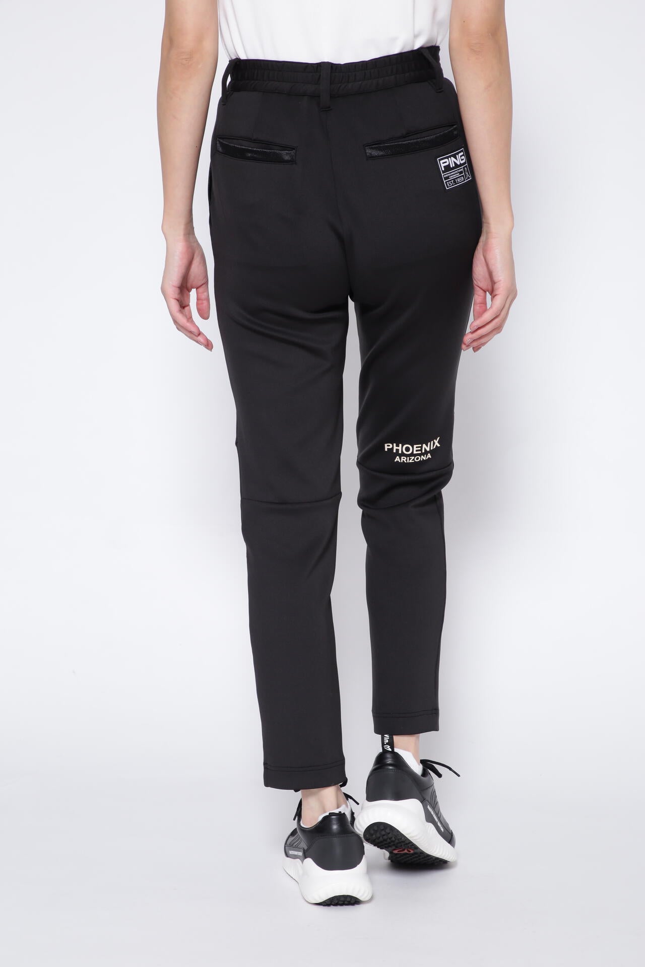 【PING APPAREL】リサイクルポリエステルテーパードパンツ <GOLD> (LADIES)