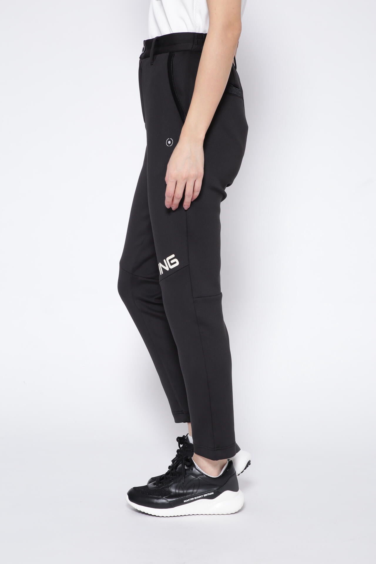 【PING APPAREL】リサイクルポリエステルテーパードパンツ <GOLD> (LADIES)
