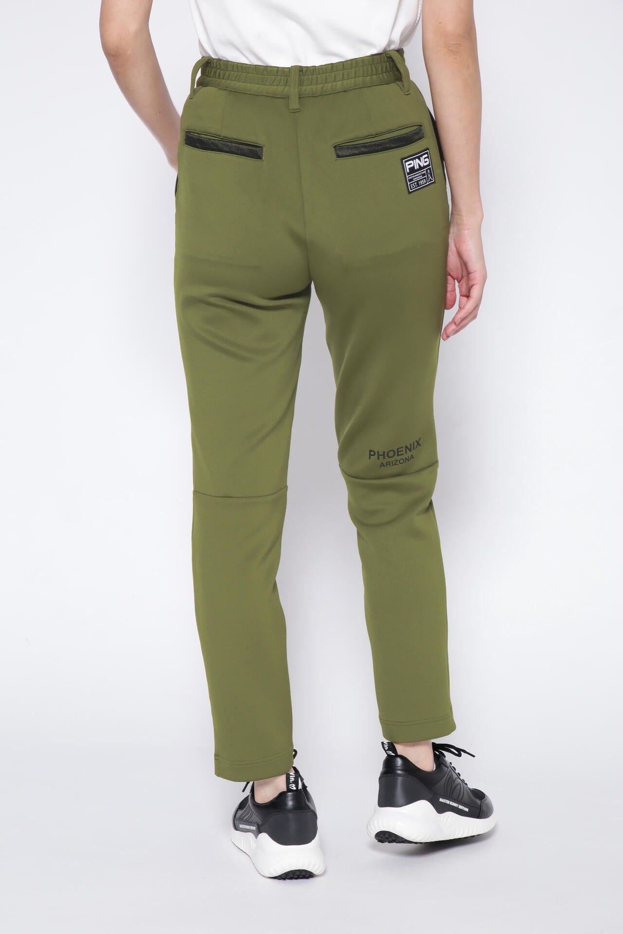 【PING APPAREL】リサイクルポリエステルテーパードパンツ <GOLD> (LADIES)