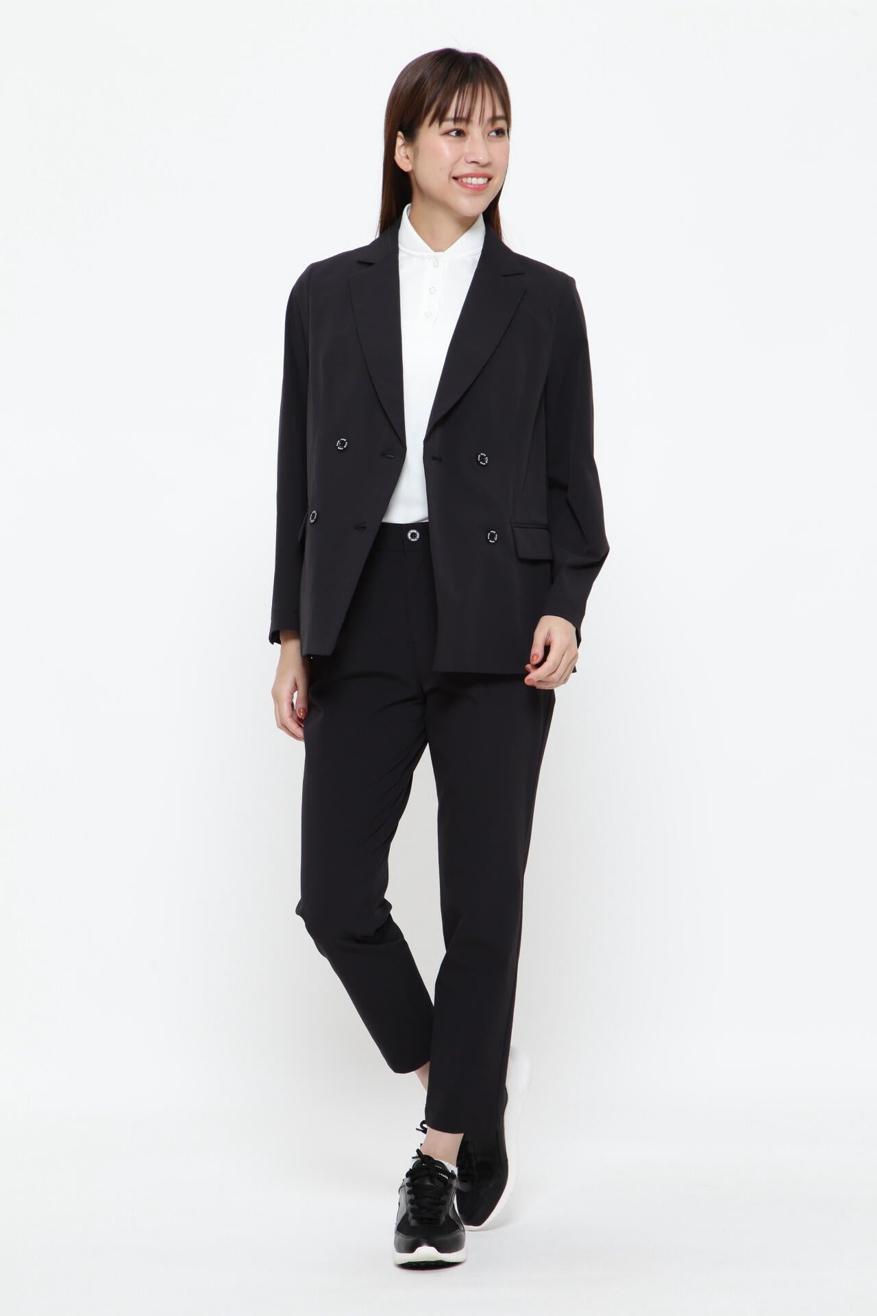 【PING APPAREL】ナイロンリップストレッチテーパードパンツ <GOLD> (LADIES)