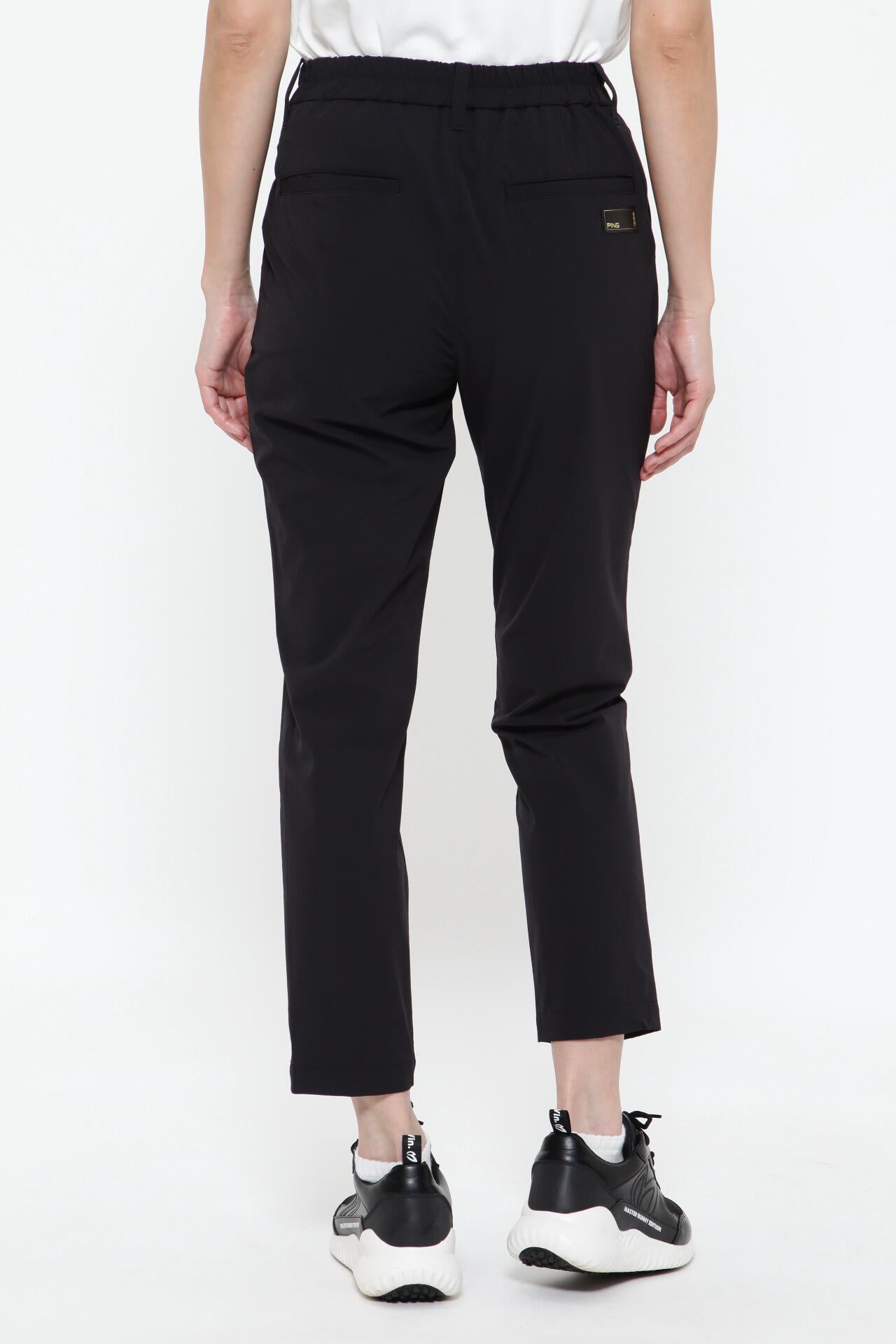 【PING APPAREL】ナイロンリップストレッチテーパードパンツ <GOLD> (LADIES)
