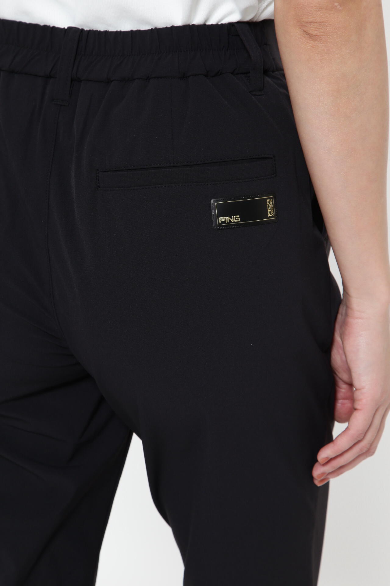 【PING APPAREL】ナイロンリップストレッチテーパードパンツ <GOLD> (LADIES)