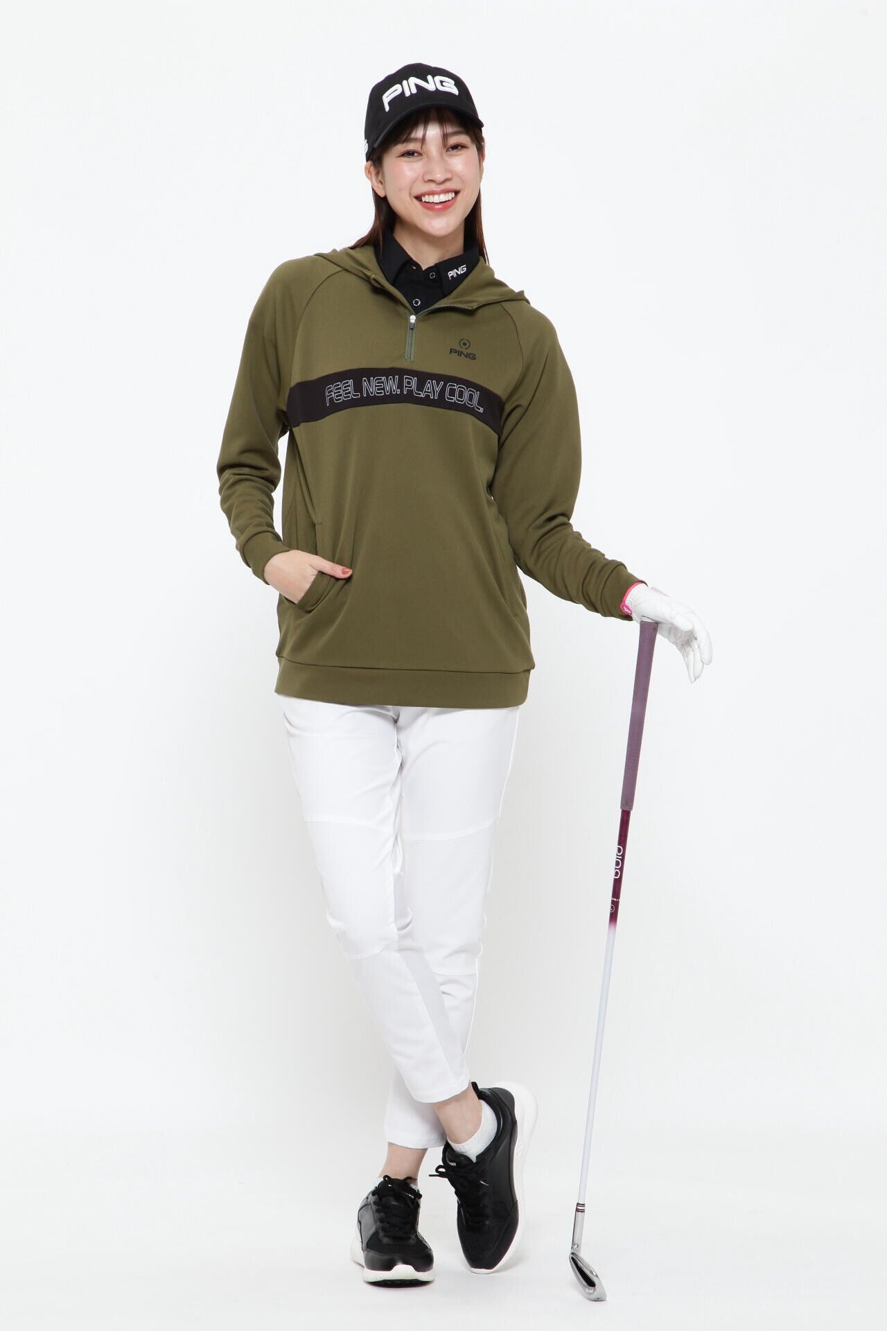 【PING APPAREL】吸汗速乾 ストレッチテーパードパンツ <PERFORMANCE> (LADIES)