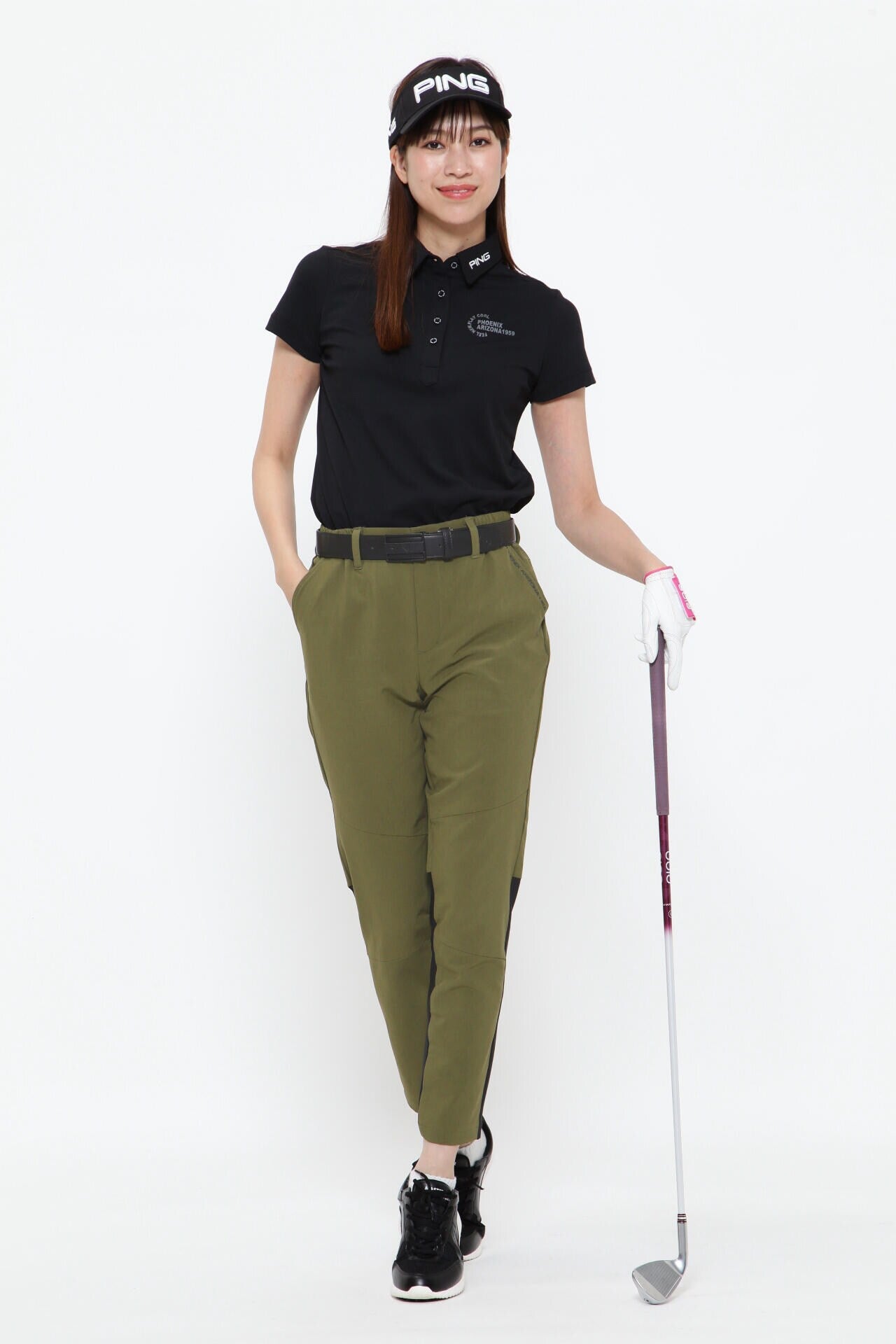 【PING APPAREL】吸汗速乾 ストレッチテーパードパンツ <PERFORMANCE> (LADIES)