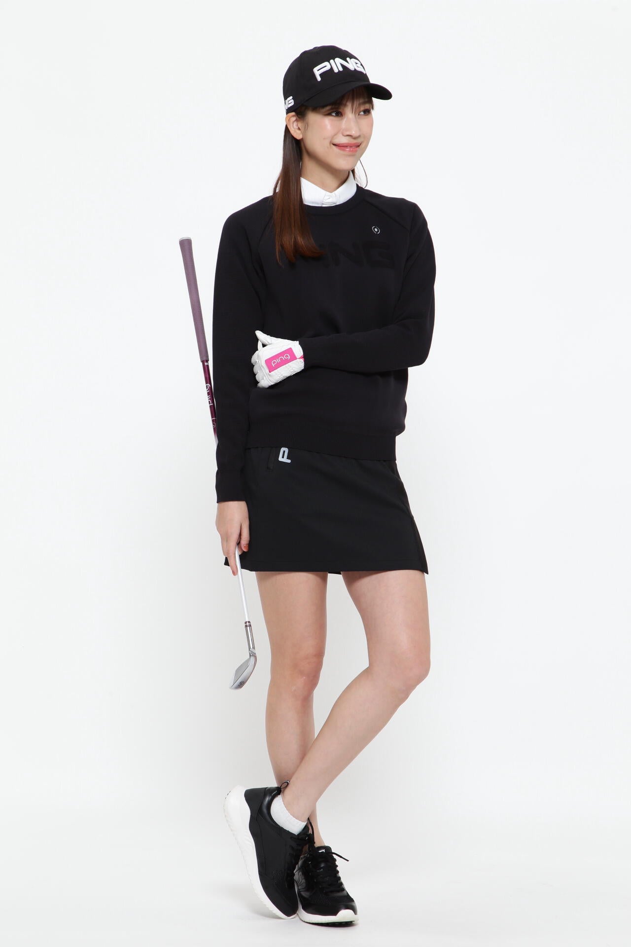 【PING APPAREL】吸水速乾 UV 冷感 バックドビーストレッチスカート <PERFORMANCE> (LADIES)