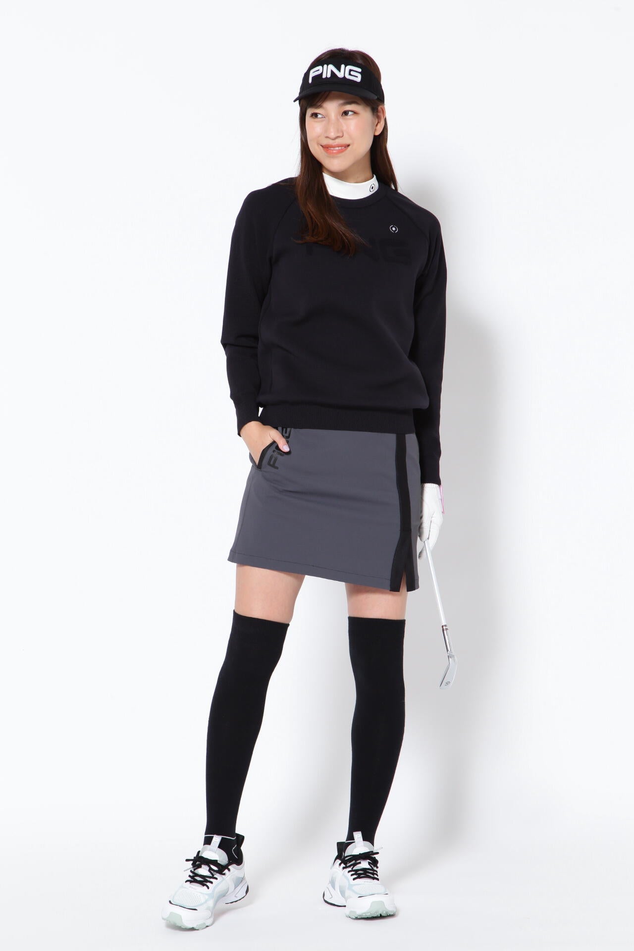 【PING APPAREL】吸水速乾 UV 冷感 バックドビーストレッチスカート <PERFORMANCE> (LADIES)