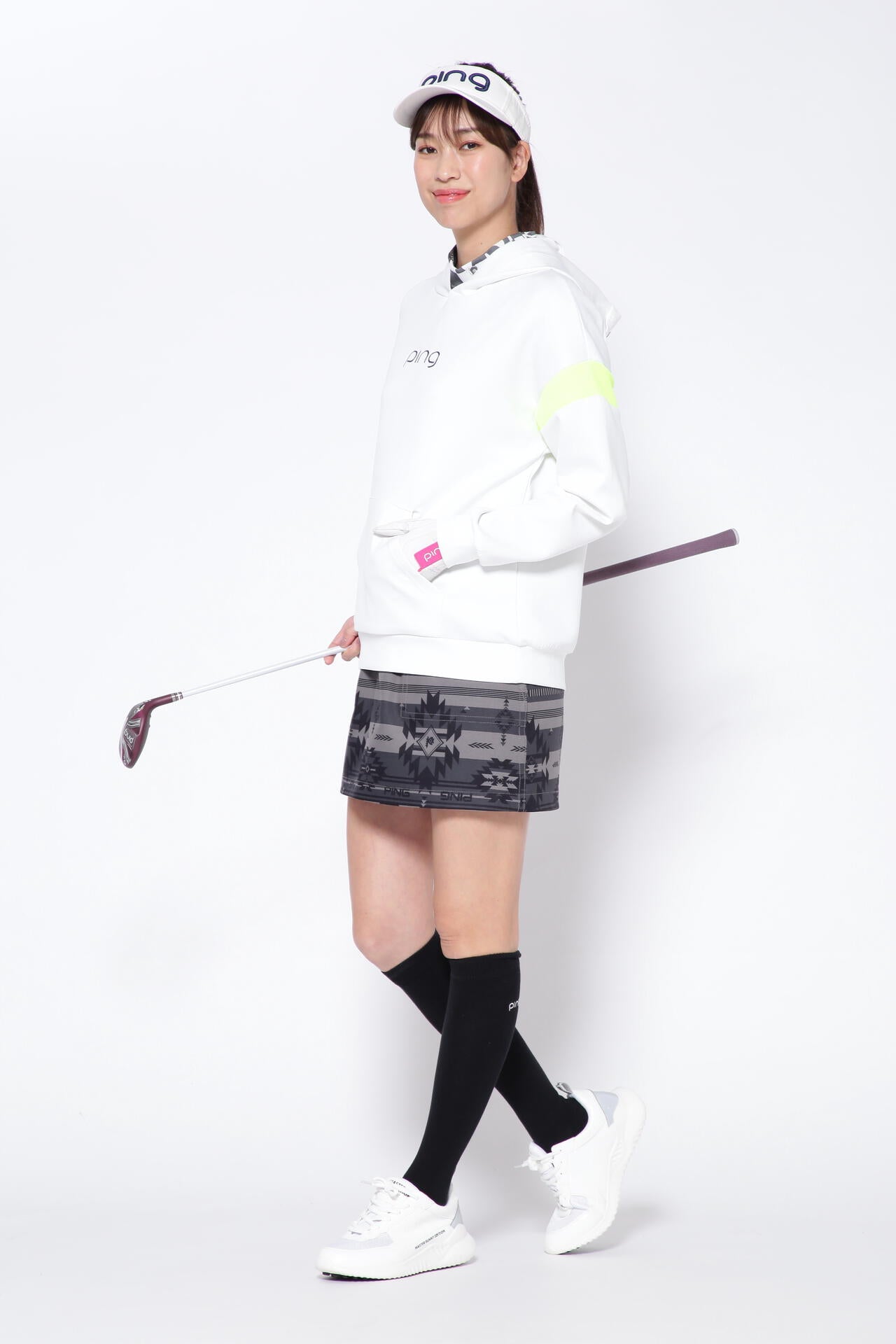【PING APPAREL】ニューネイティブプリント ストレッチスカート <NATIVE> (LADIES)