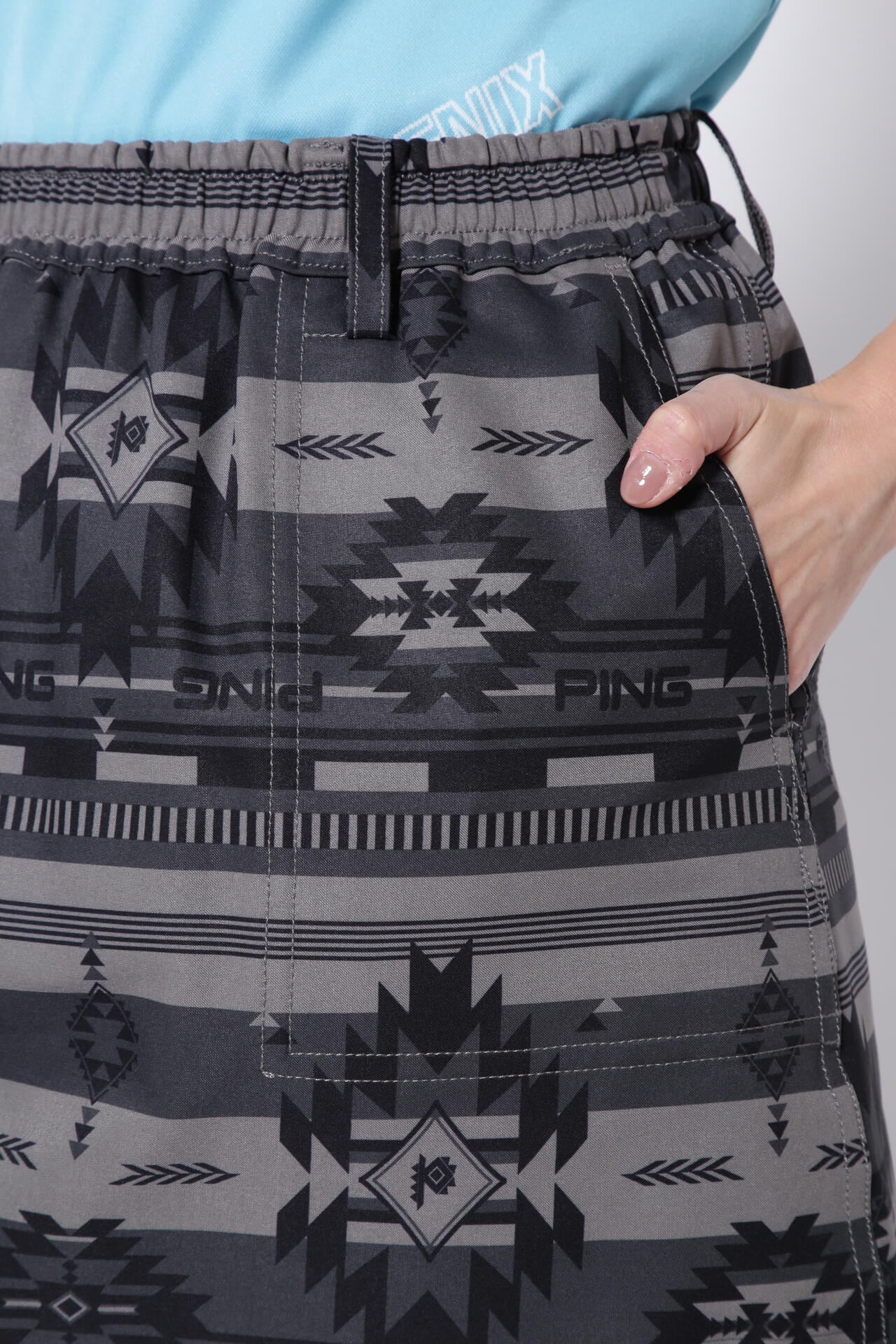 【PING APPAREL】ニューネイティブプリント ストレッチスカート <NATIVE> (LADIES)