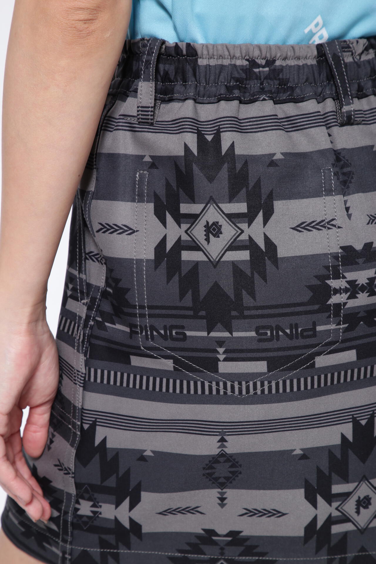 【PING APPAREL】ニューネイティブプリント ストレッチスカート <NATIVE> (LADIES)