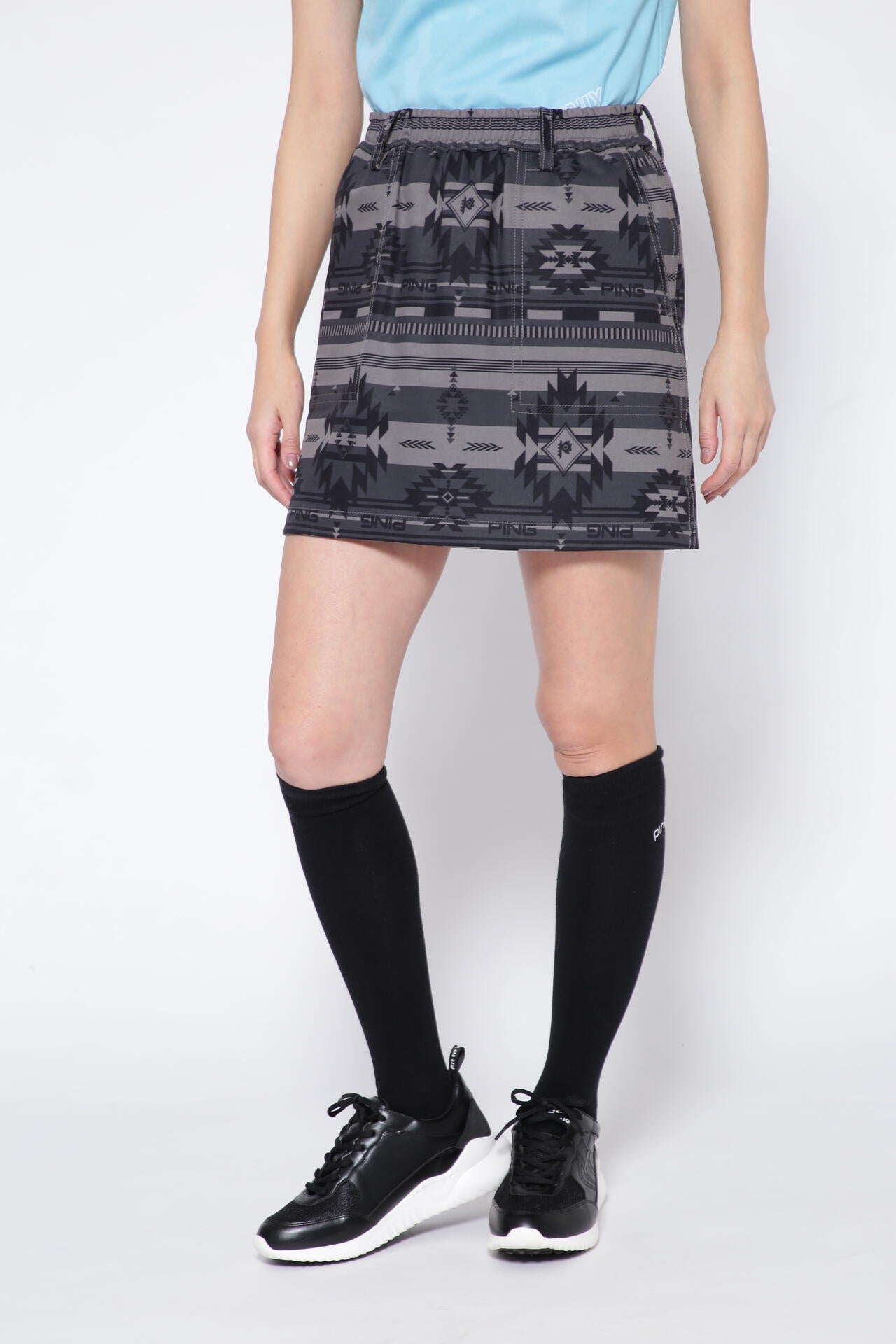 【PING APPAREL】ニューネイティブプリント ストレッチスカート <NATIVE> (LADIES)