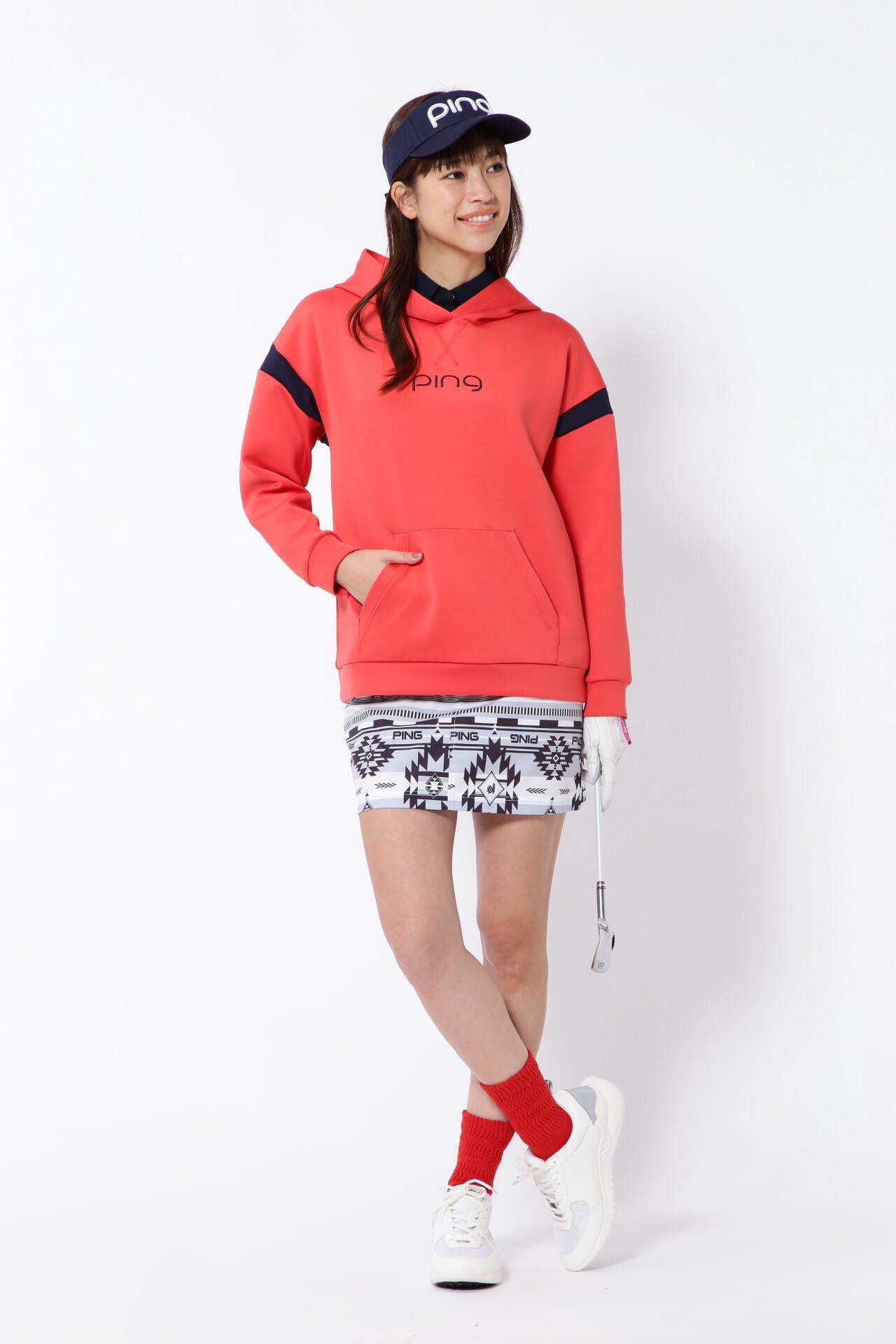 【PING APPAREL】ニューネイティブプリント ストレッチスカート <NATIVE> (LADIES)